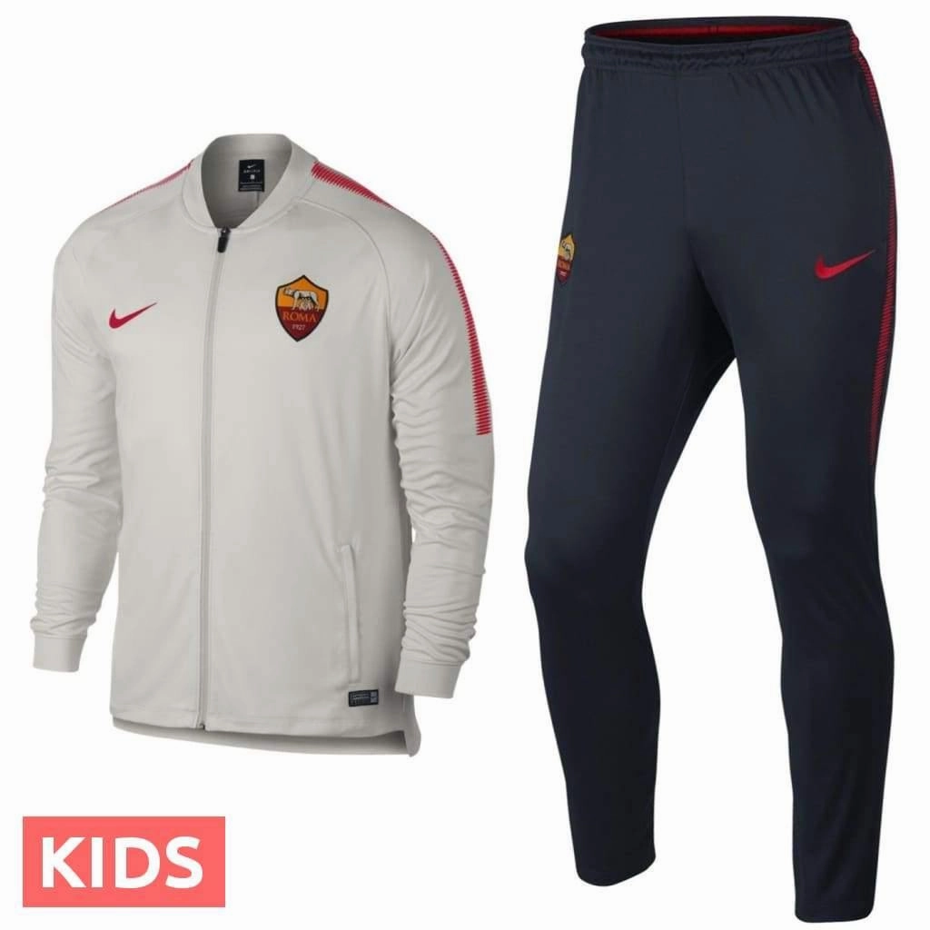 feathers Kids - AS Roma Training Presentation Soccer Tracksuit 2018 - Nike