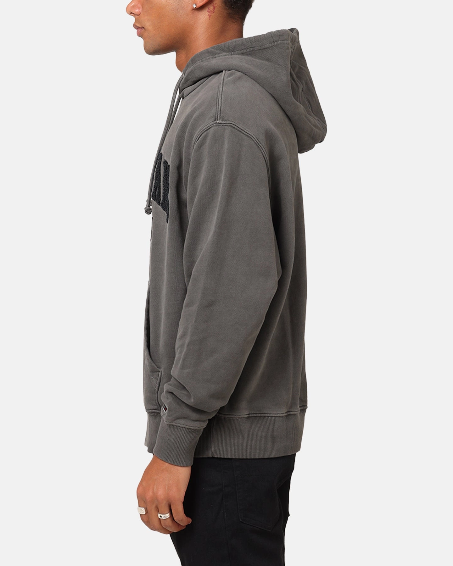 Trendy Look Tommy Jeans Relaxed Vintage Varsity Hoodie Black