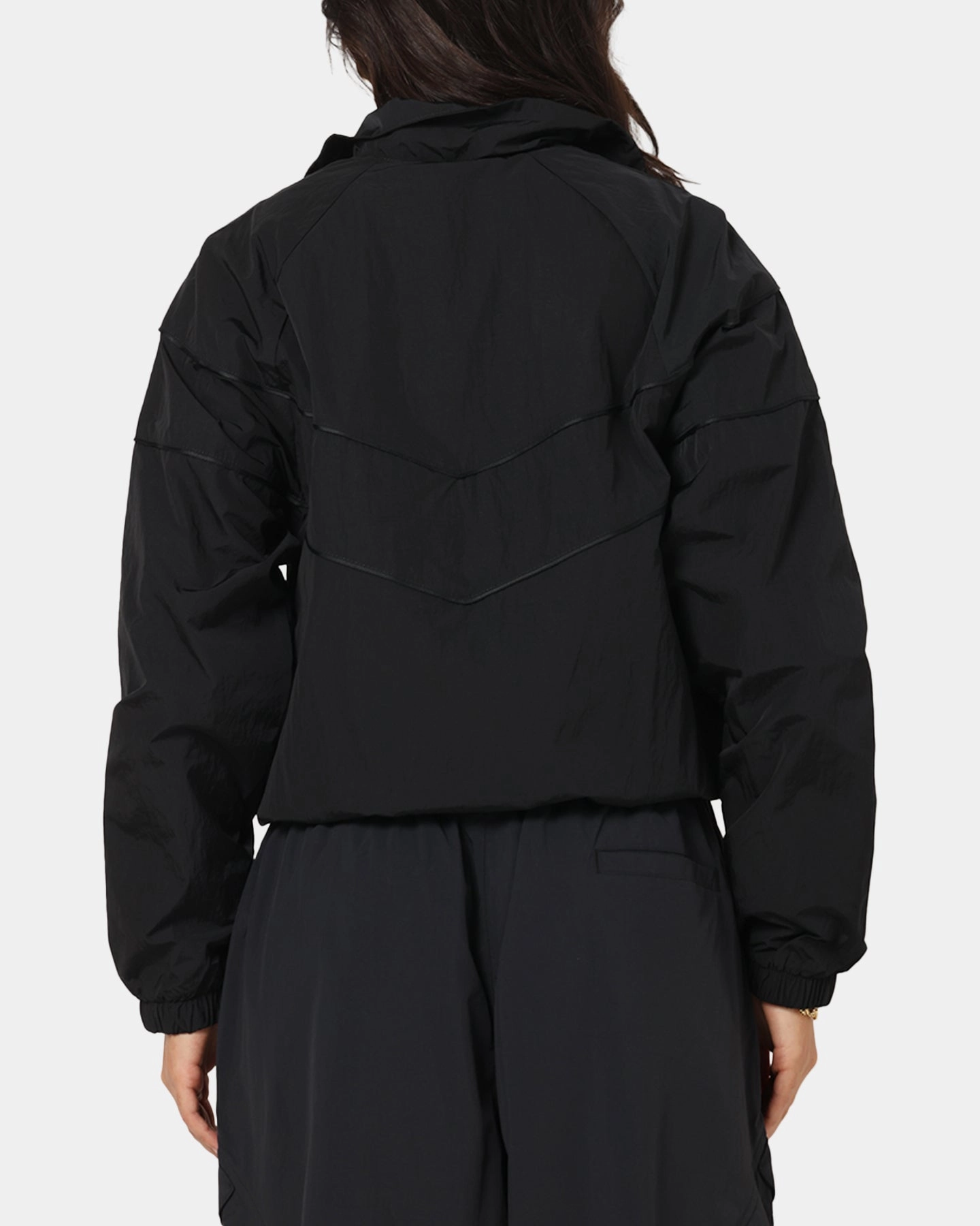 half-zip Softshell Fabric Technology Nike Women's Sportswear Loose UV Woven Full-Zip Jacket Brown/Black