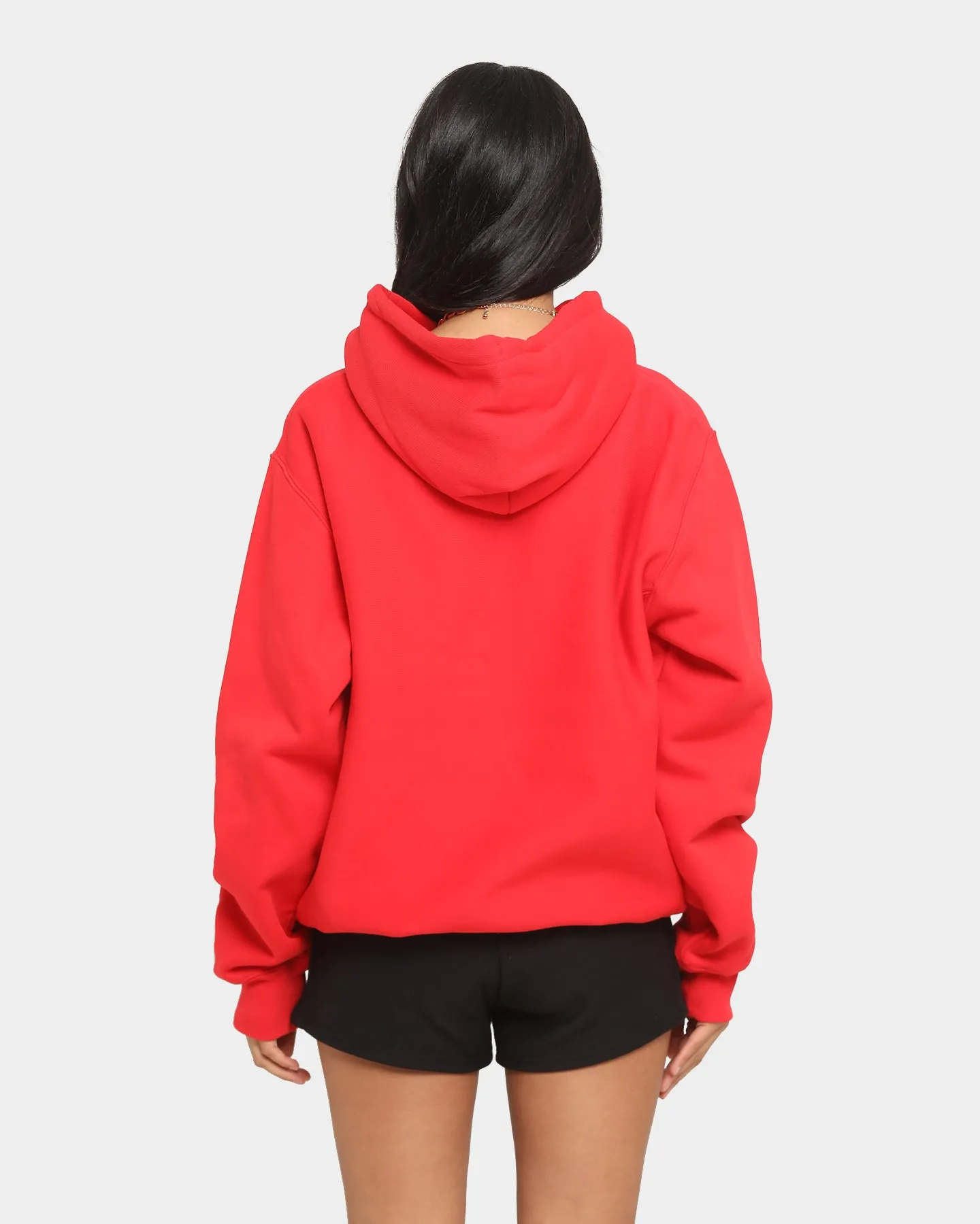 Champion Champion x Culture Kings Rev Weave Hoodie Red/Gold Thermal Jacket Solid Color