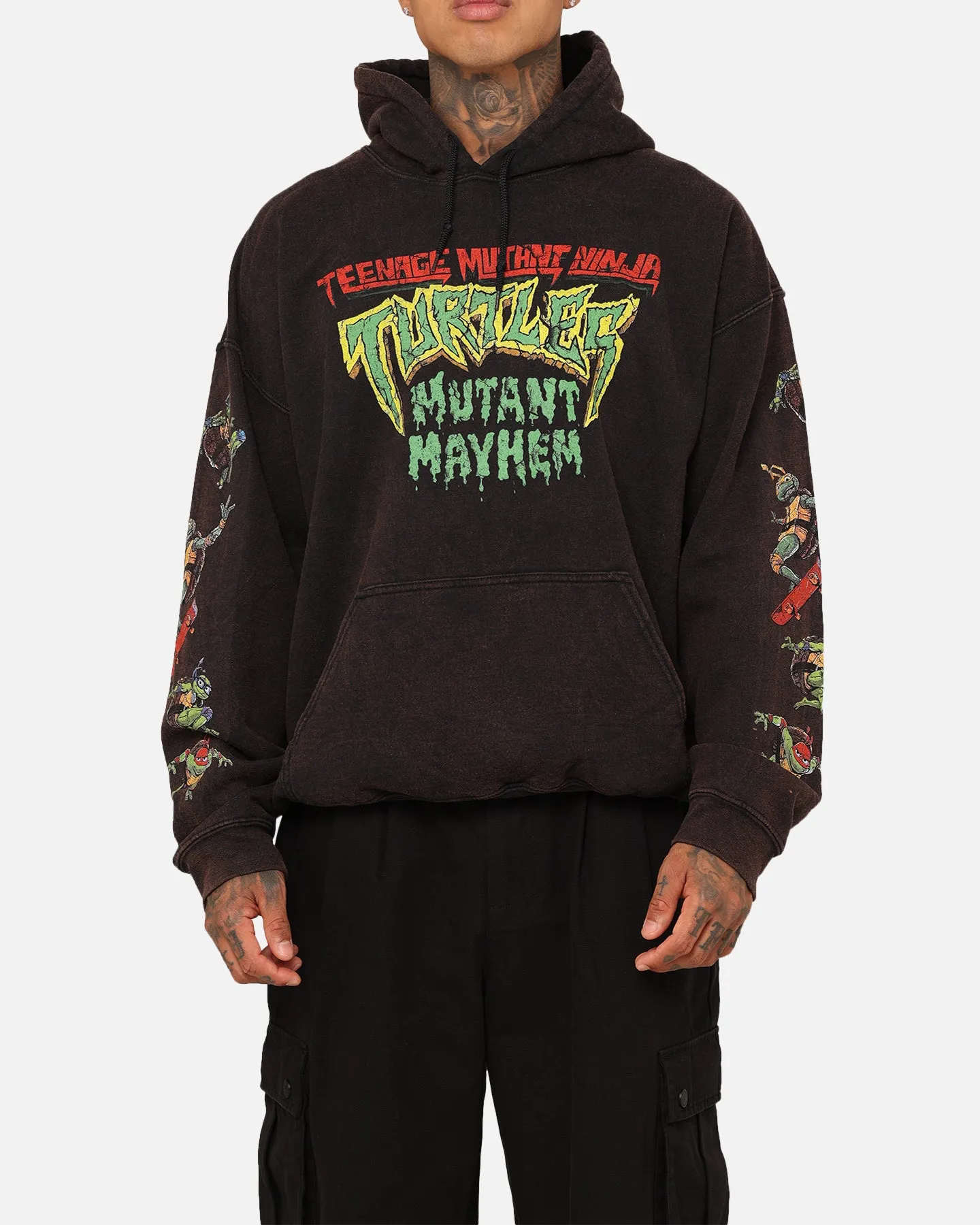 Classic Jacket Rugged Comfort Goat Crew X Teenage Mutant Ninja Turtles Mutant Mayhem Vintage Hoodie Black