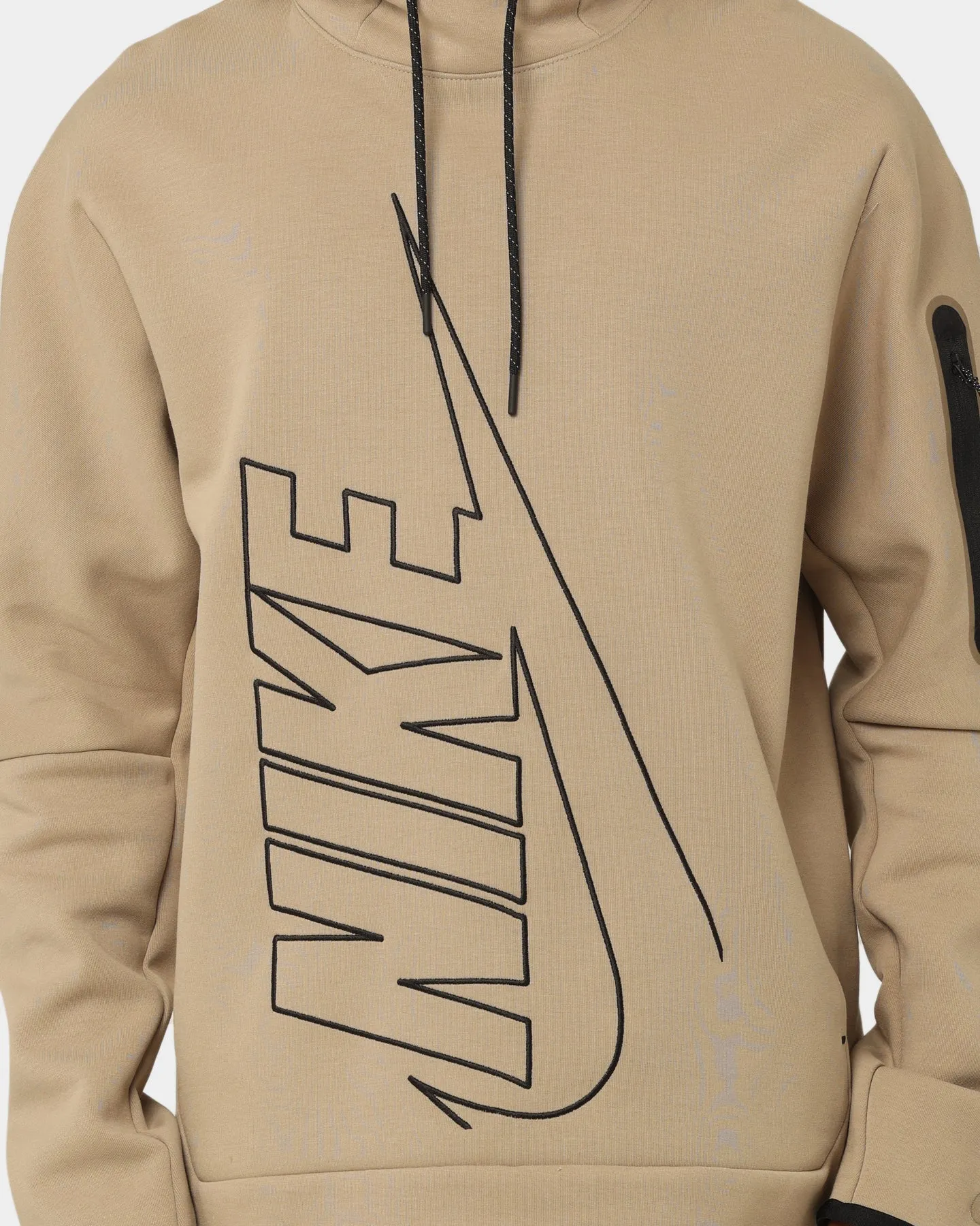 Vision thrift - store find Nike Tech Fleece Graphic Pullover Hoodie Khaki/Khaki