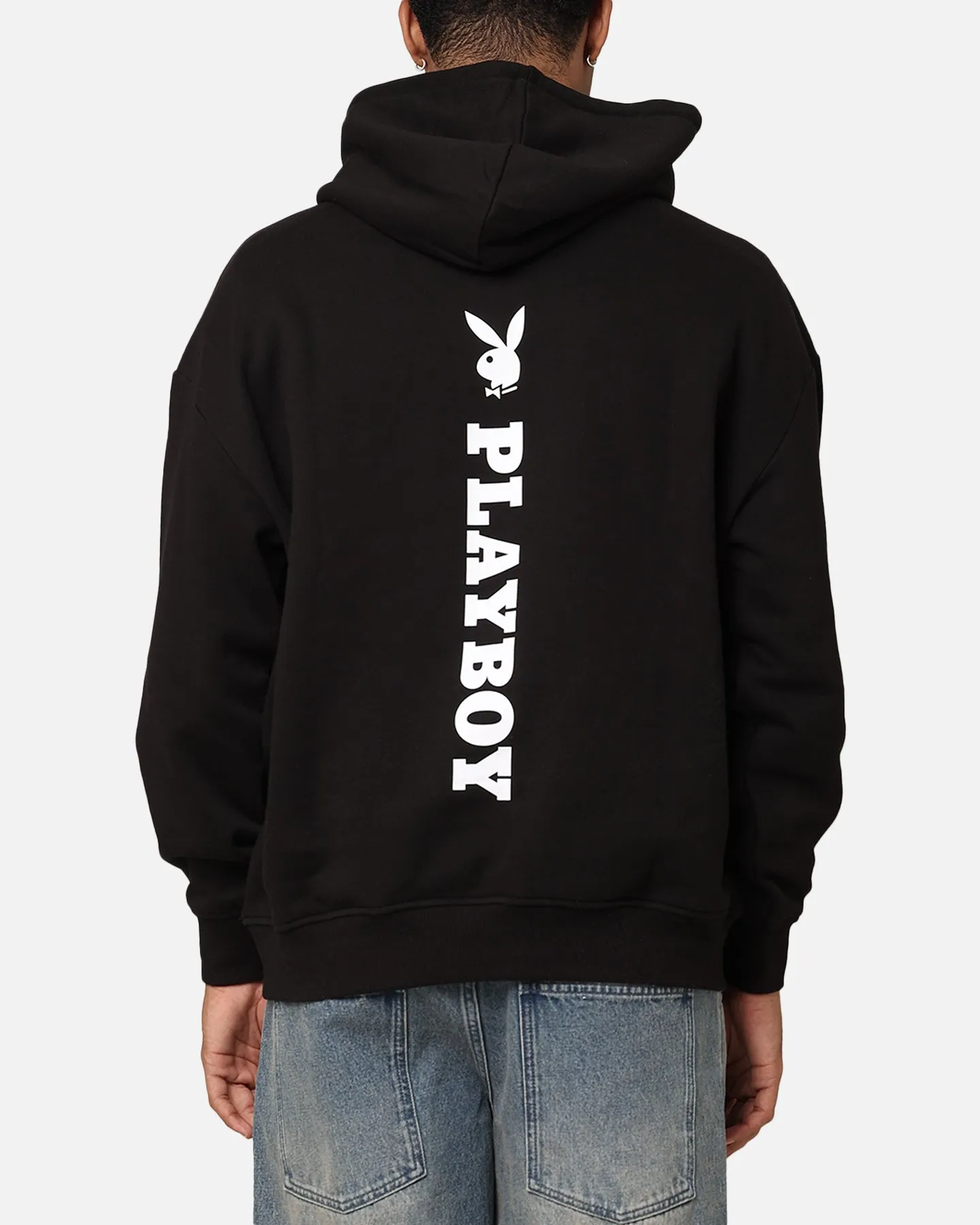 High-Tech Fabric Playboy Logo Lockup Hoodie Black