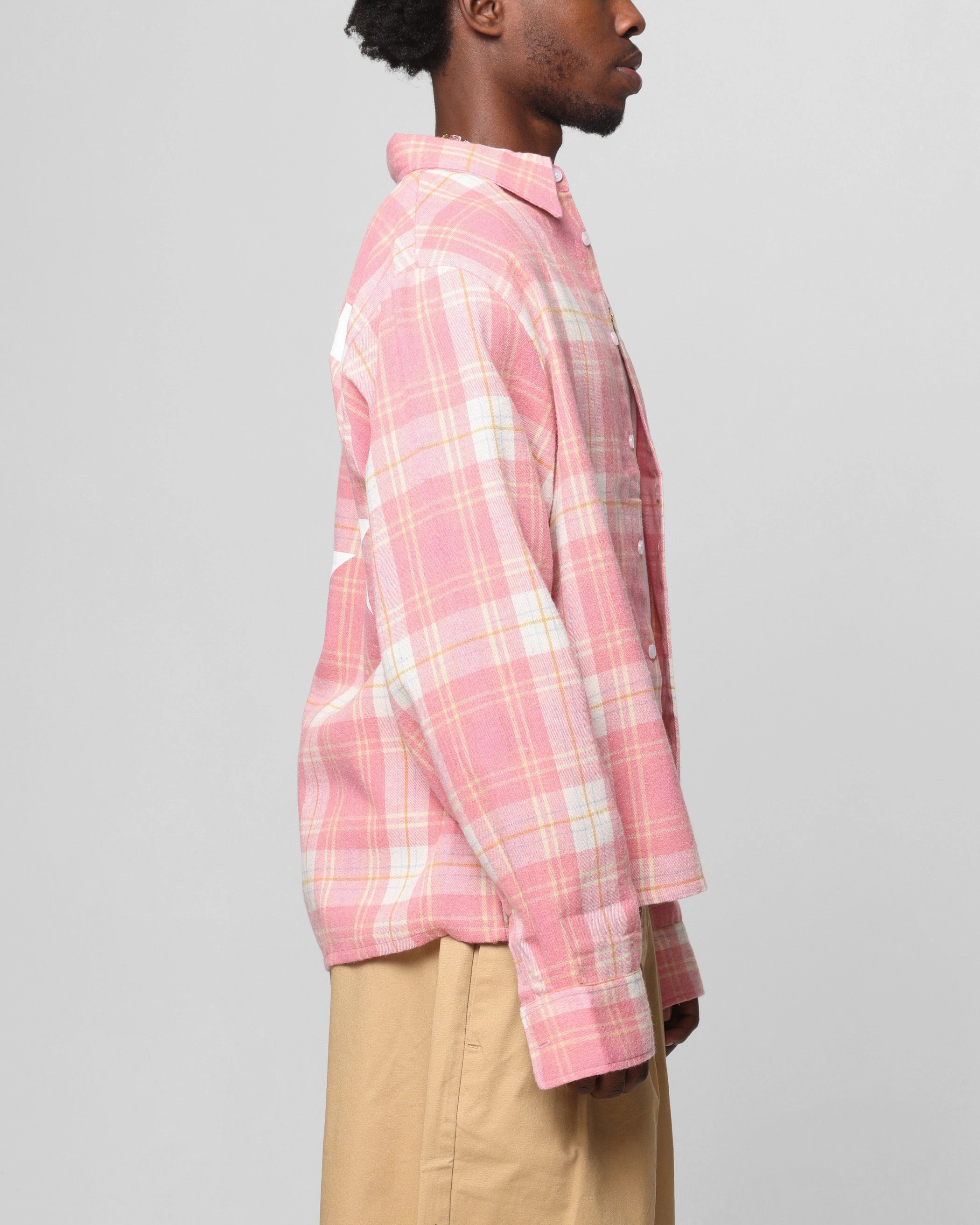 Loiter Solar Button Up Shirt Red Check Multipurpose Utility