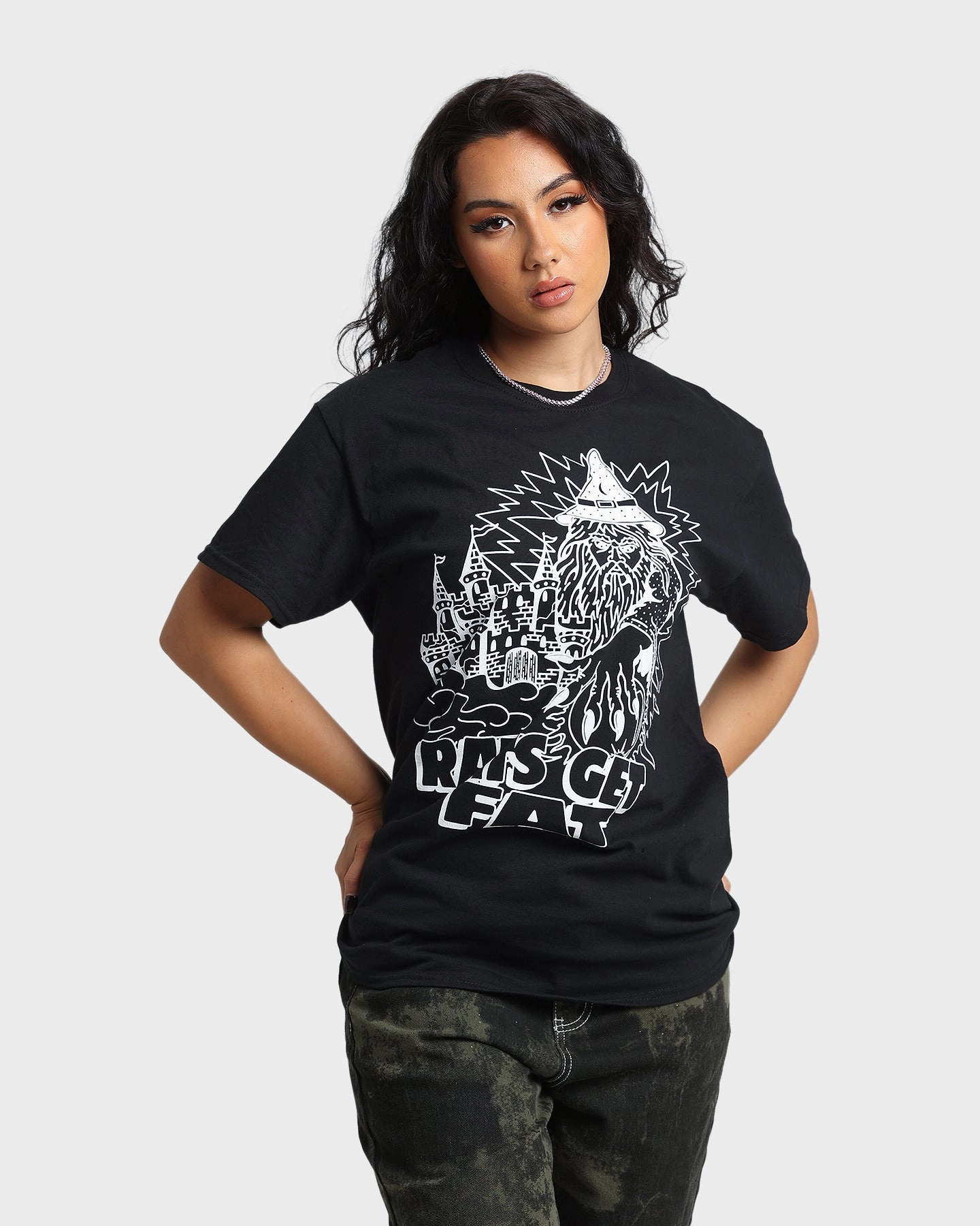 Rats Get Fat Wild Wizard T-Shirt Black Chill Wear