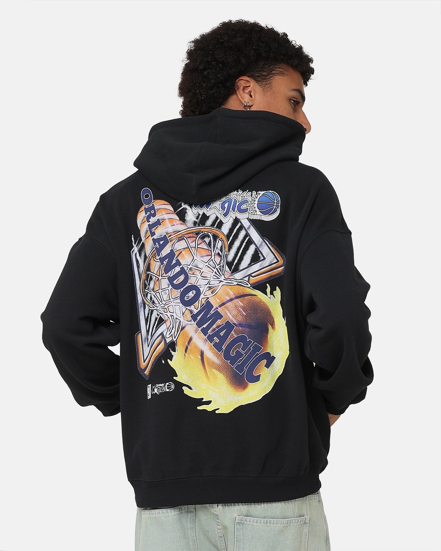 Mitchell & Ness Orlando Magic Fireball Hoodie Black Strategy