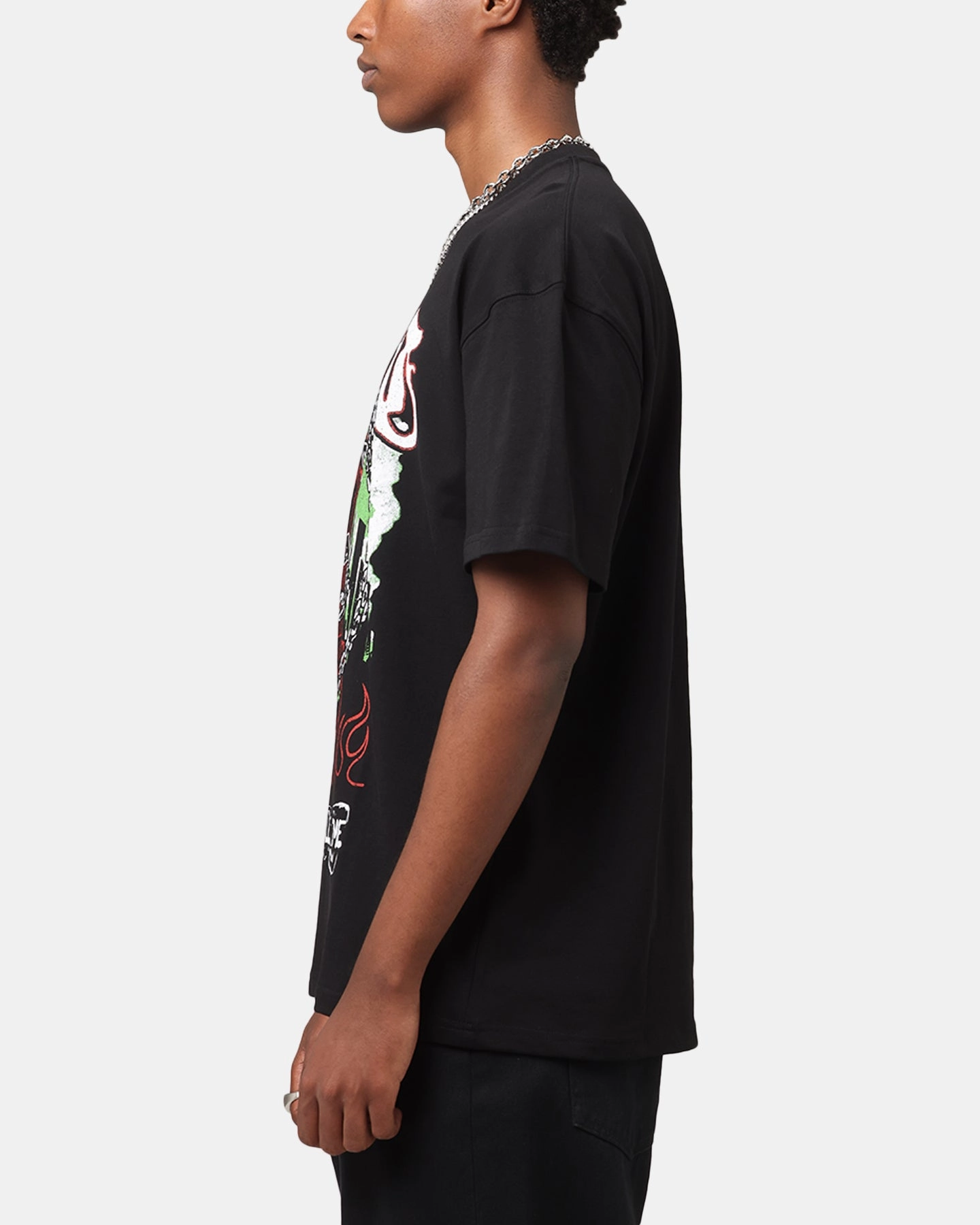 Picnic Timeless Must-Have Goat Crew Goat Skull Vintage T-Shirt Black