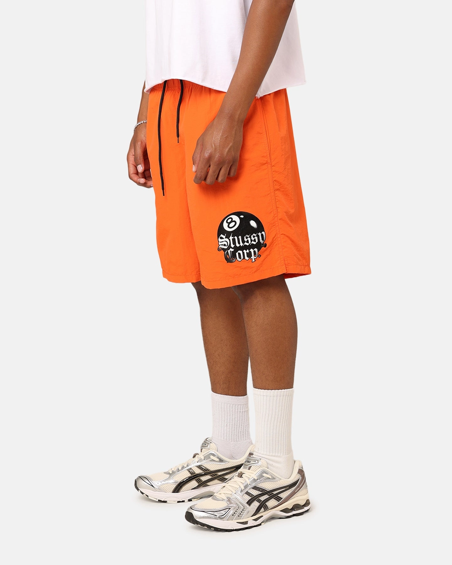 St??ssy 8 Ball Corp Nylon Shorts Coral Valentine's gift