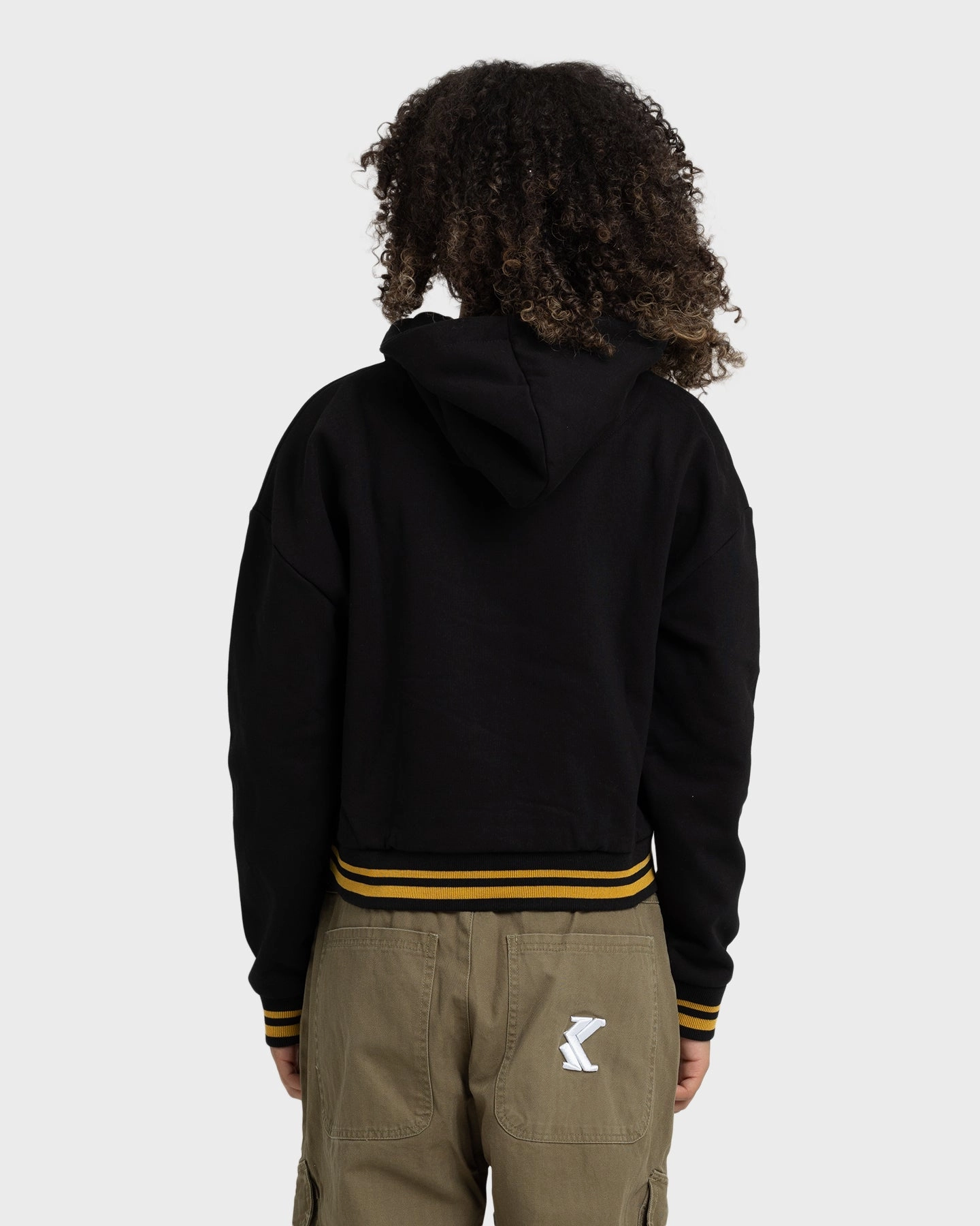 Karl Kani Women's Small Signature Box Hoodie Black SeamSealed Construction