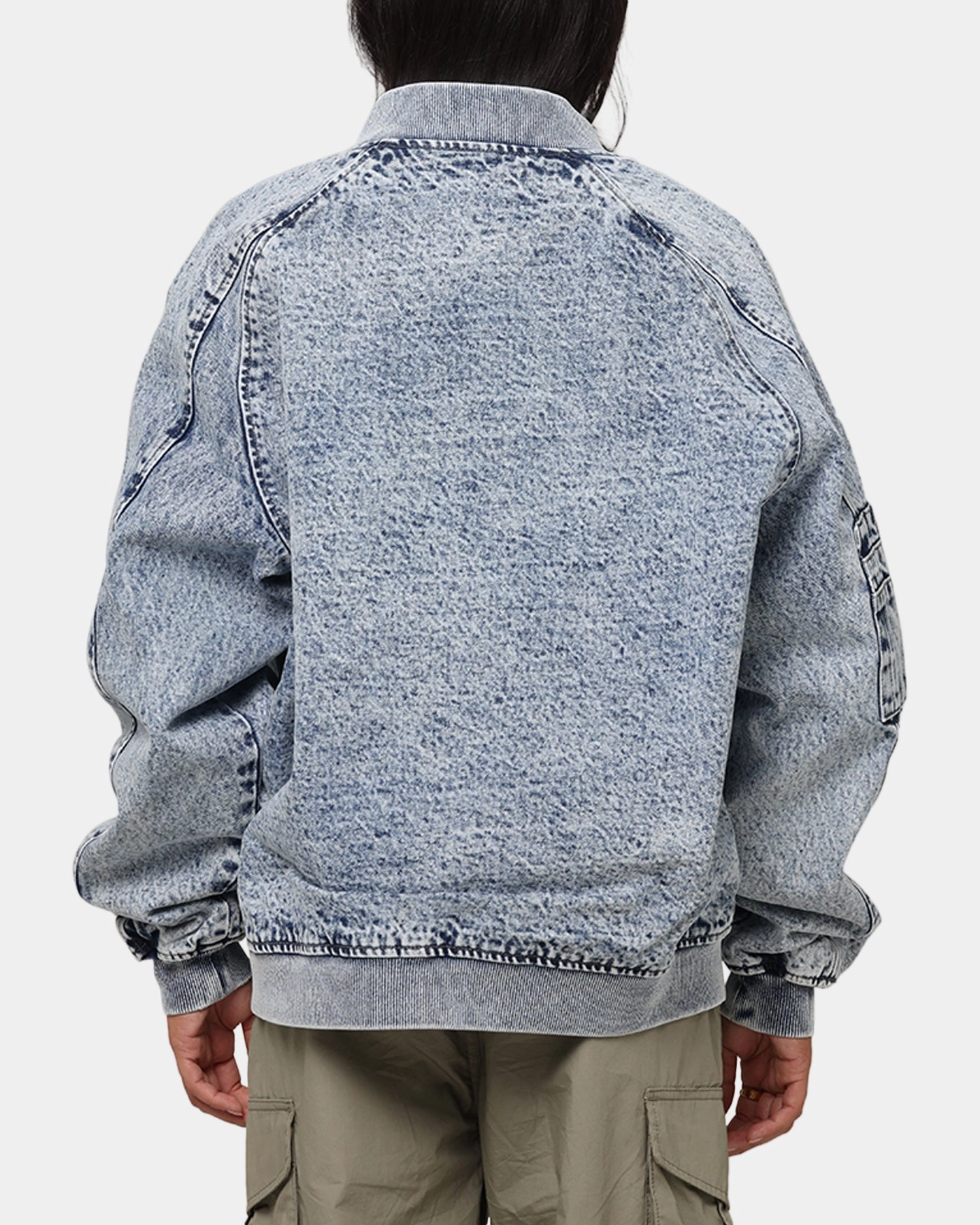 suitable for self use Saint Morta Flight Denim Jacket Blue Stonewash