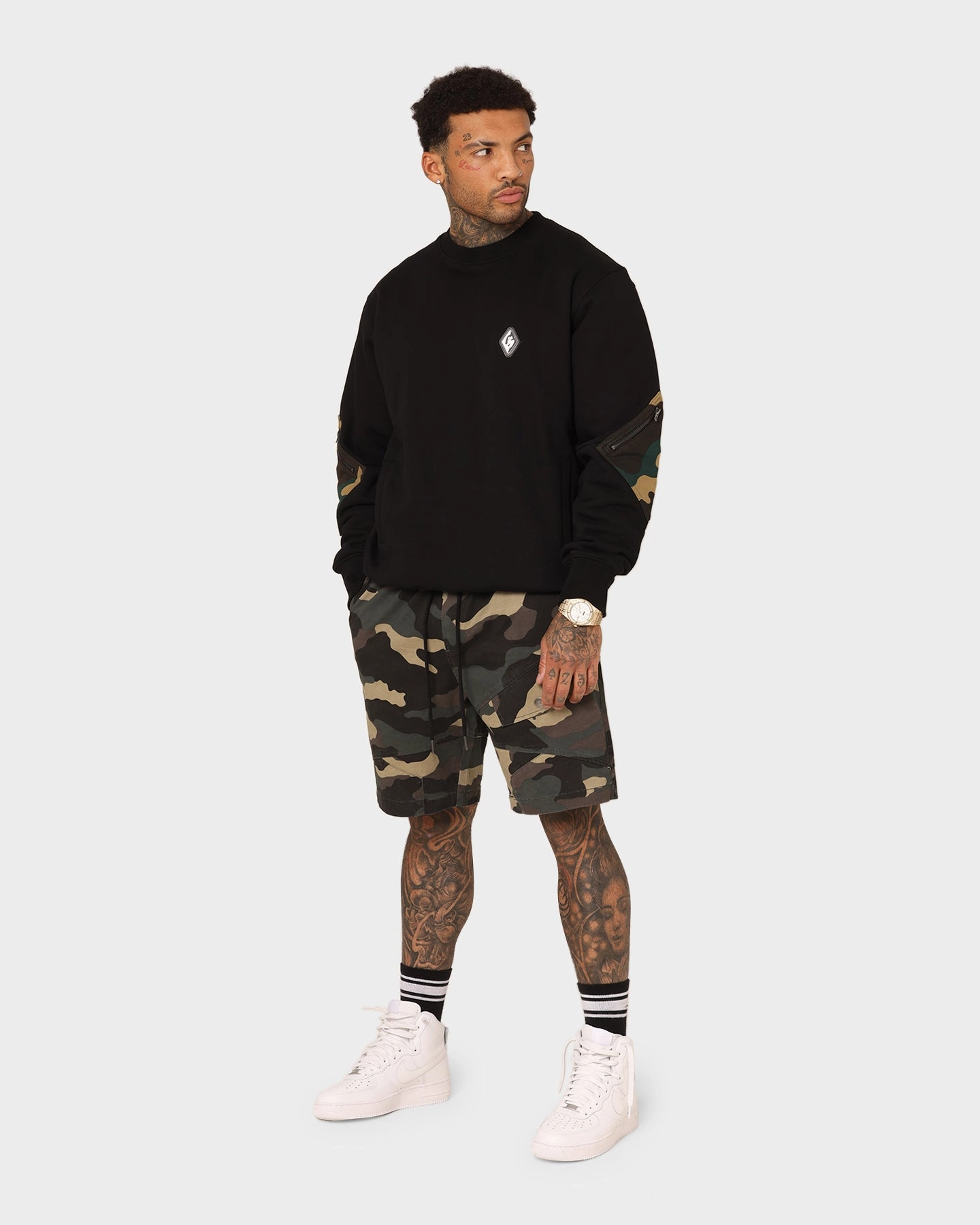 Saint Morta Syndicate Cargo Shorts Camo water sports clothing Anti Slip Waist Grip