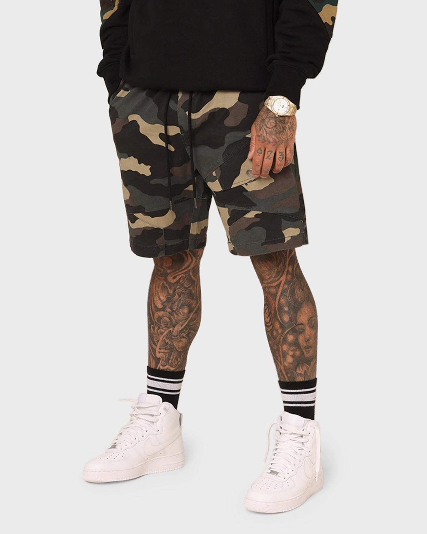 Saint Morta Syndicate Cargo Shorts Camo Relaxed Movement picnic clothes