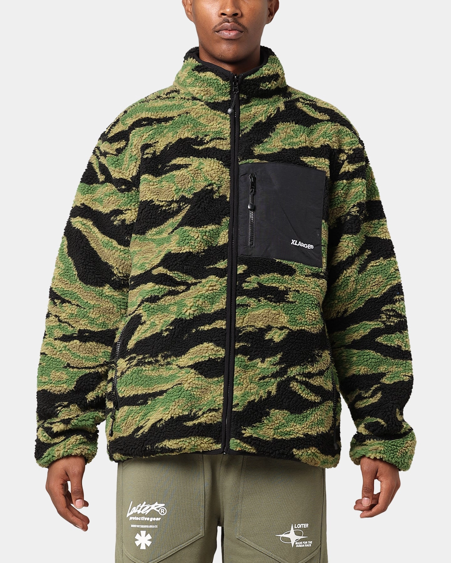 Conditioner X-Large Reversible Sherpa Jacket Black/Camo