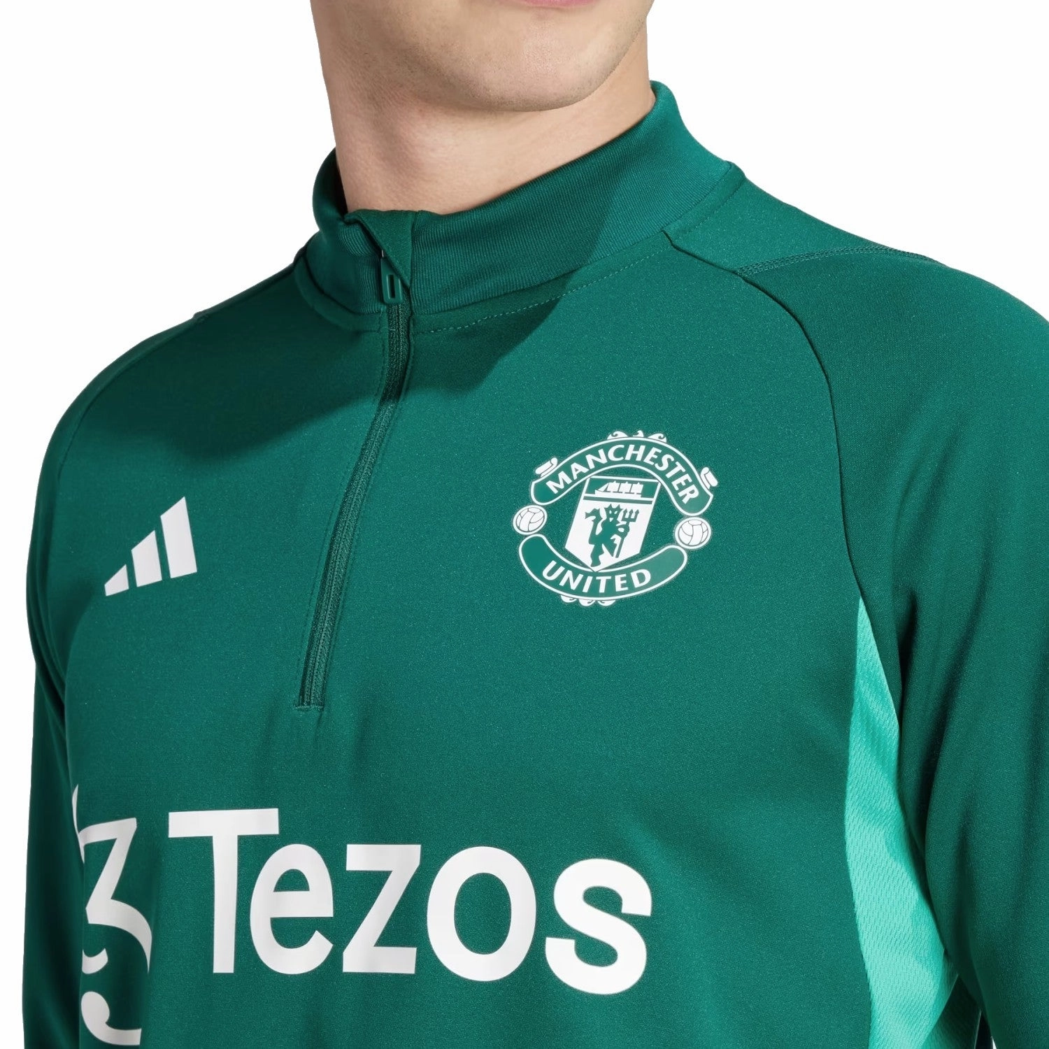 Manchester United green training technical Soccer tracksuit 2024 - Adidas UVProtection
