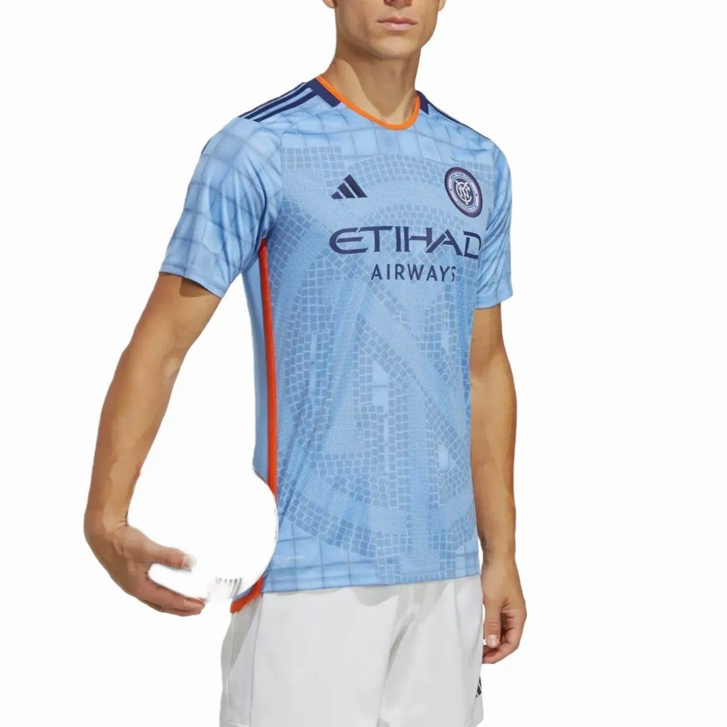 New York City FC Home soccer jersey 2024/25 - Adidas theme park Breathable MoistureWicking Fabric