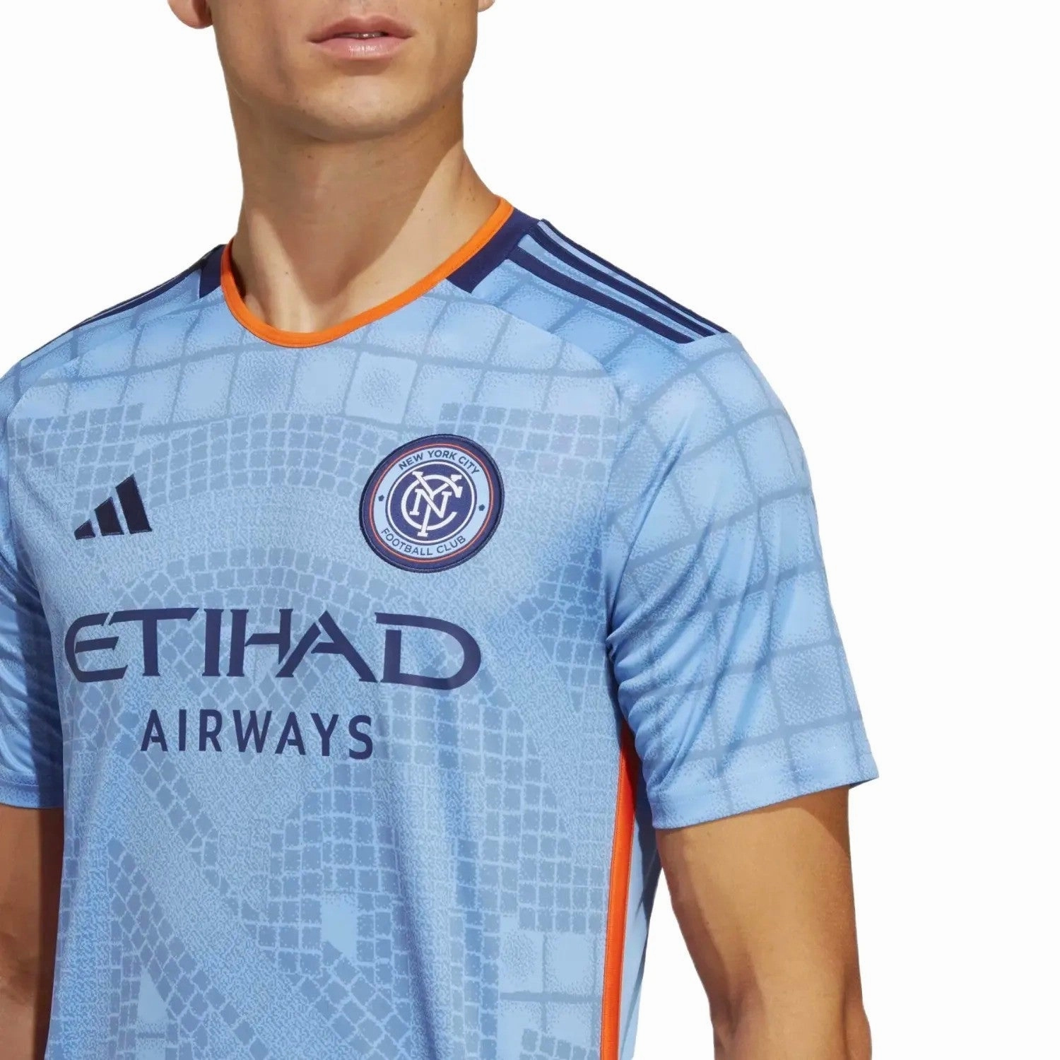 New York City FC Home soccer jersey 2024/25 - Adidas Breathable activewear promotion venue