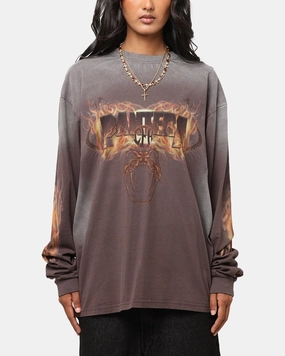 Perfect for Layering Complementary Colors Pantera Pantera Vintage Long Sleeve T-Shirt Dark Brown