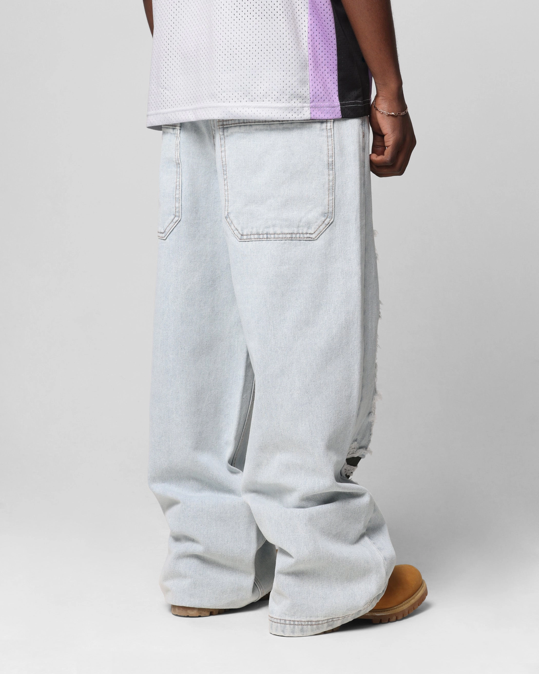 Seasonal Wear Loiter Collateral Distressed Jeans Denim Camo