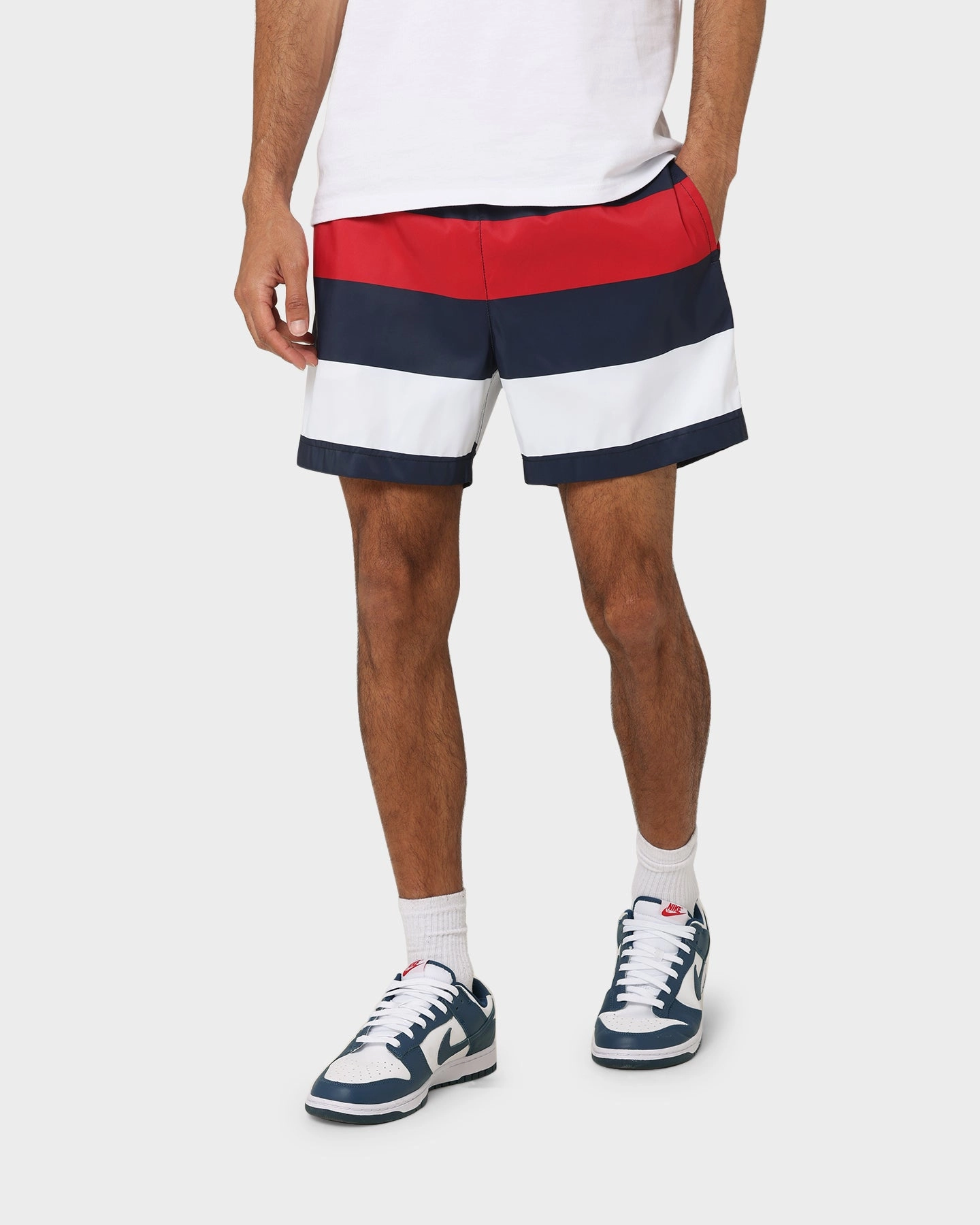 Tommy Hilfiger Logo Waistband Slim Fit Medium Drawstring Shorts Tommy Jeans Rug Breathable Mesh Panels Anti Slip Grip Technology