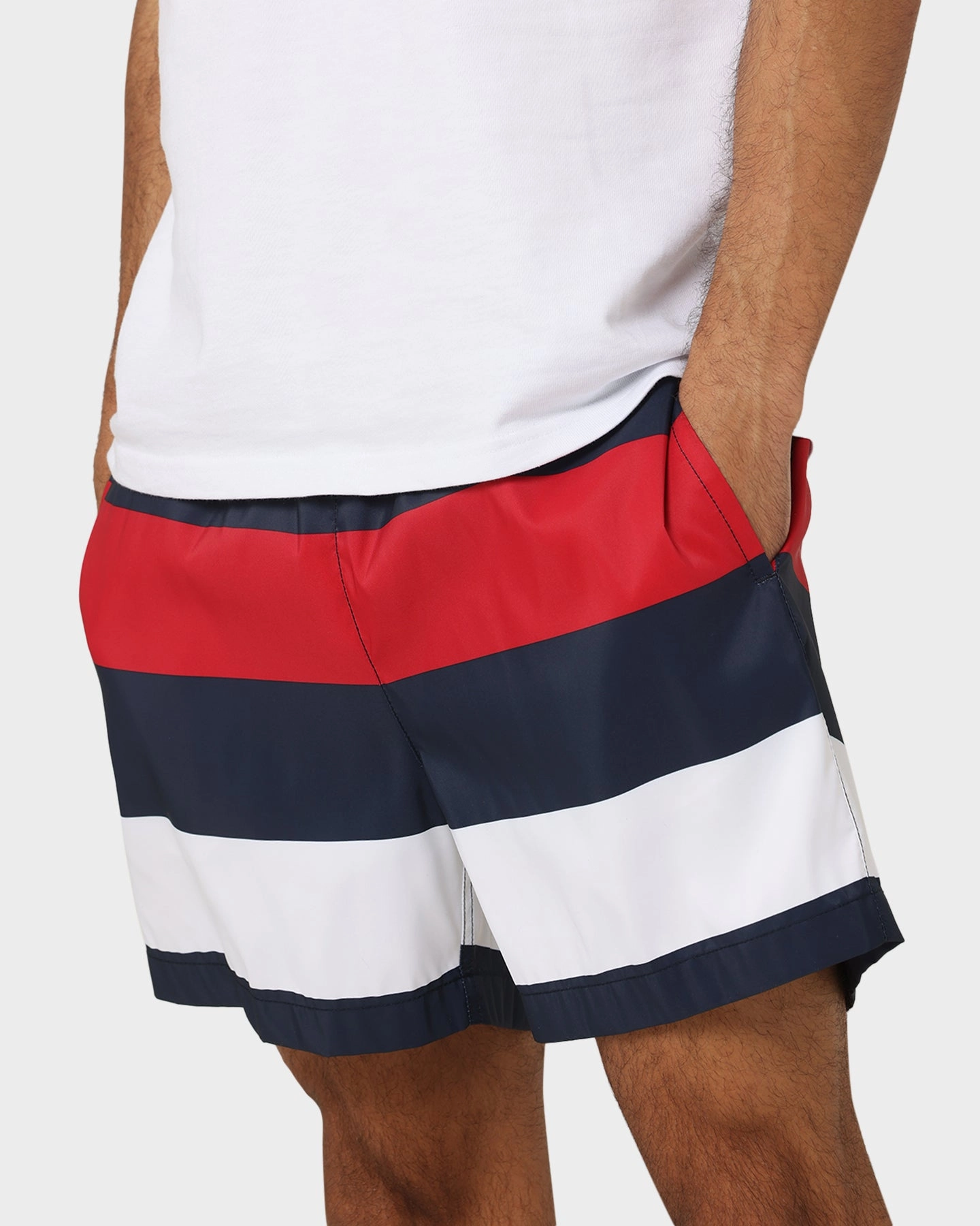 Tommy Hilfiger Logo Waistband Slim Fit Medium Drawstring Shorts Tommy Jeans Rug Anti Pilling Fabric