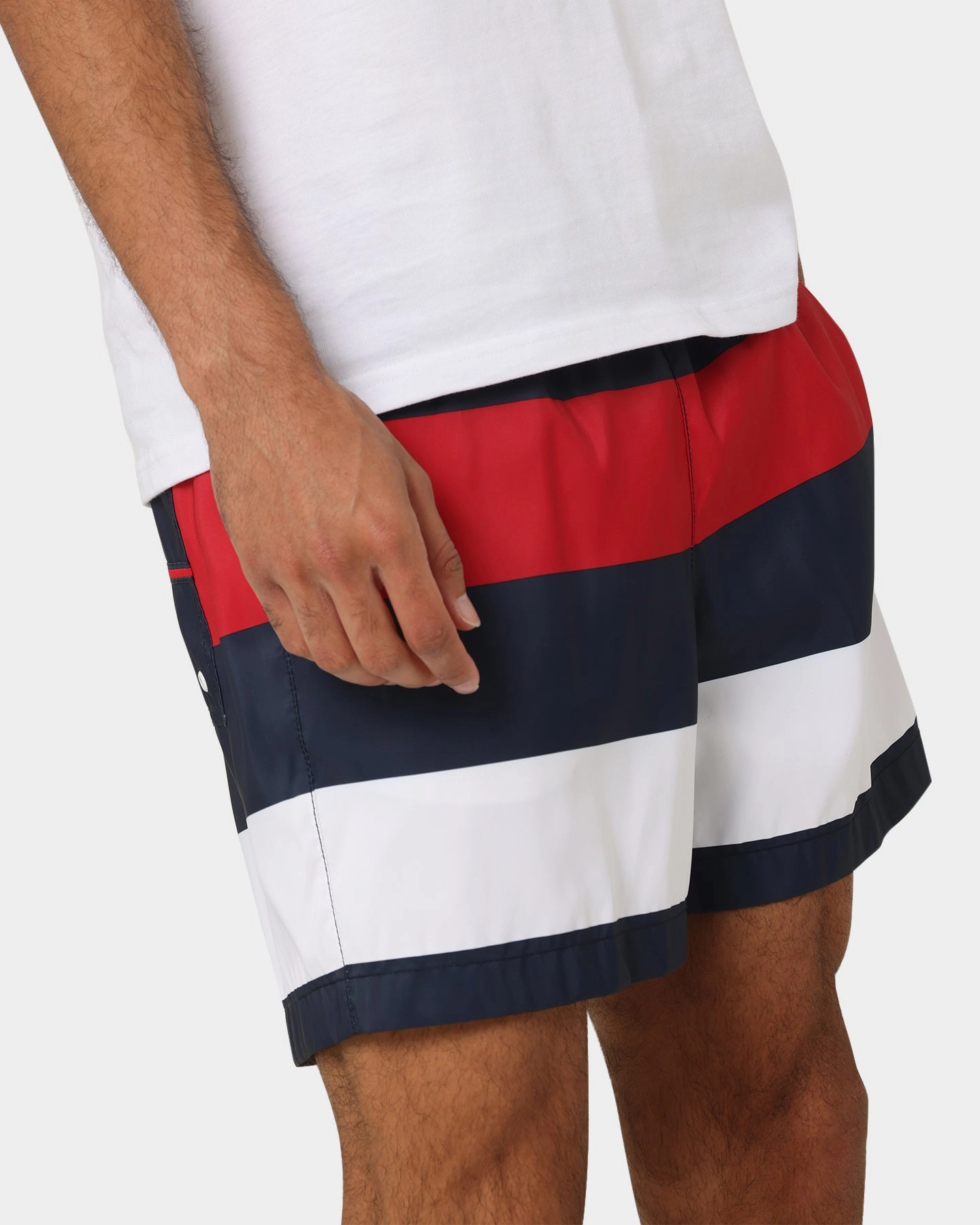 Tommy Hilfiger Logo Waistband Slim Fit Medium Drawstring Shorts Tommy Jeans Rug Nylon Material