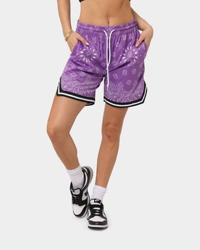 petite size XXIII Mike Paisley Basketball Shorts Purple