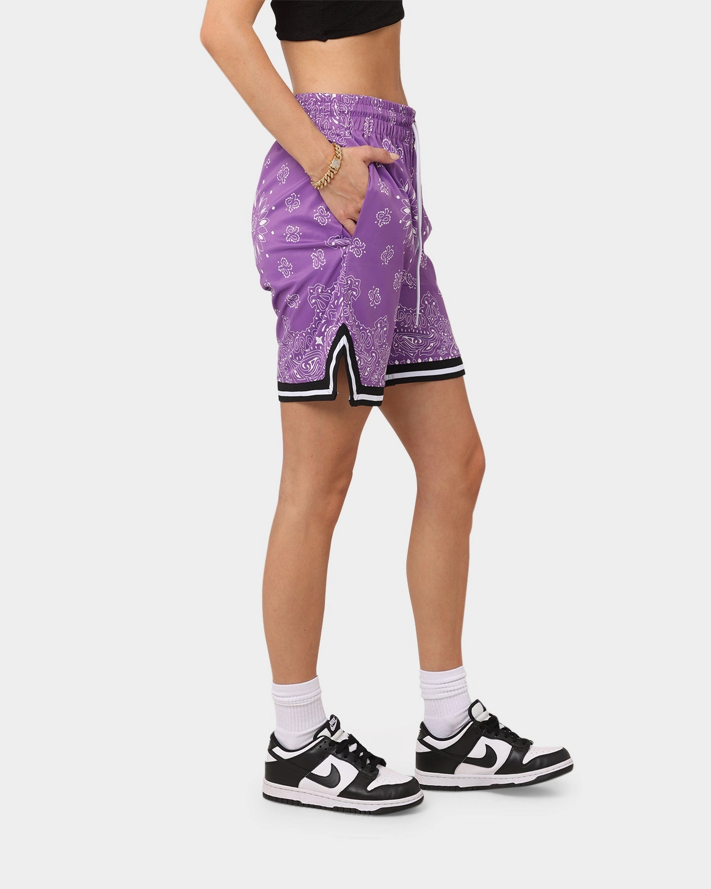 XXIII Mike Paisley Basketball Shorts Purple Perfect Comfort