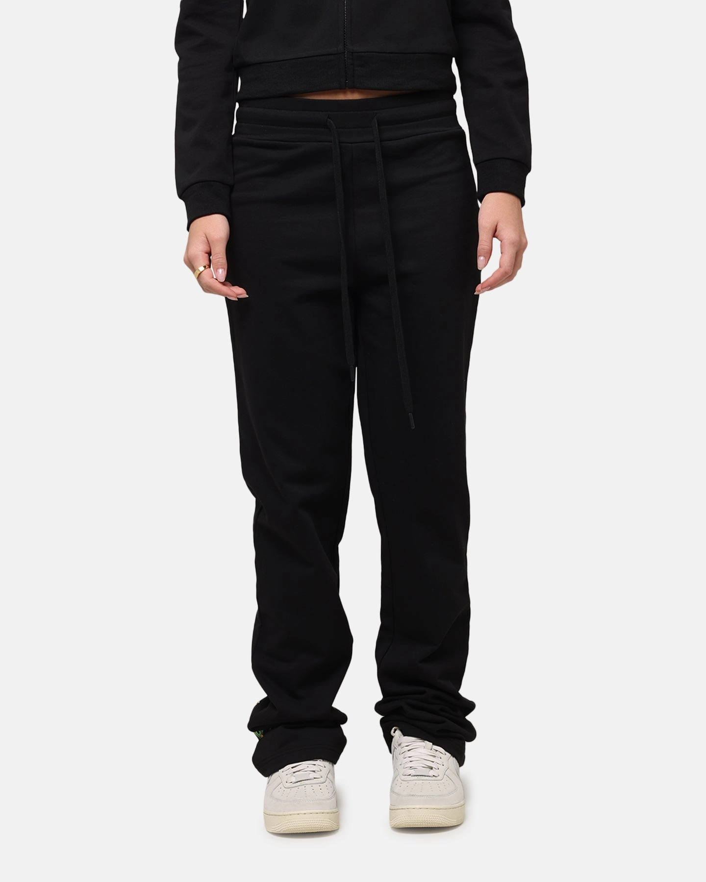 Ed Hardy Women's Flora Trackpants Black Pull-on style