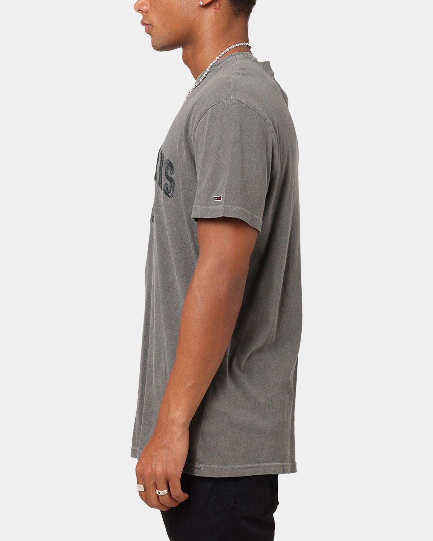 Fashionable Layer Stretch Fabric Technology Tommy Jeans Regular Vintage Varsity T-Shirt Black