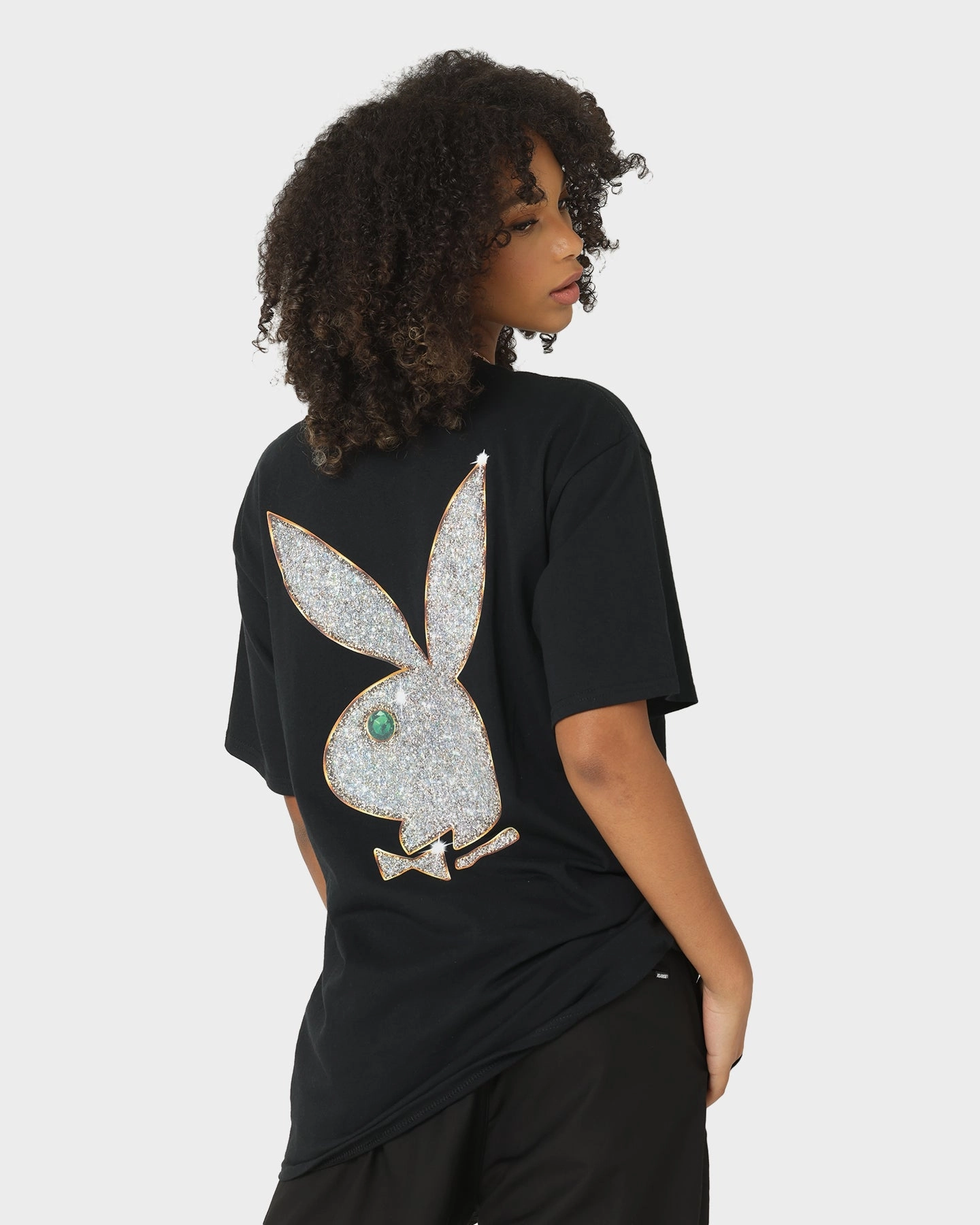 HUF X Playboy VVS Logo T-Shirt Black MinimalistStitching