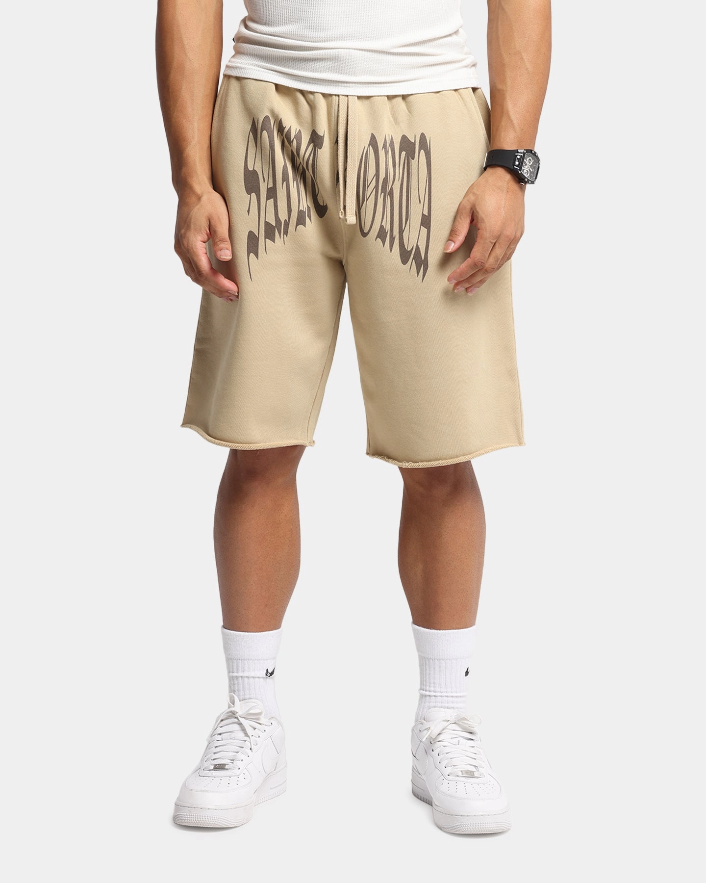 Saint Morta Vill Park Sweat Shorts Pigment Stone Stretchy Waist Ultra Soft Waistband