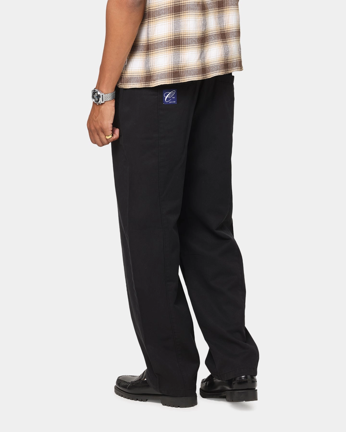 Low Bulk Material Carre C-Track Pant Black