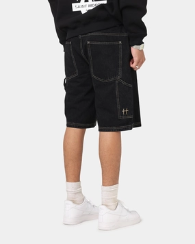 Saint Morta Amplus Recon Carpenter Jort Shorts Vintage Black Soft Brush Lining Durable Twill