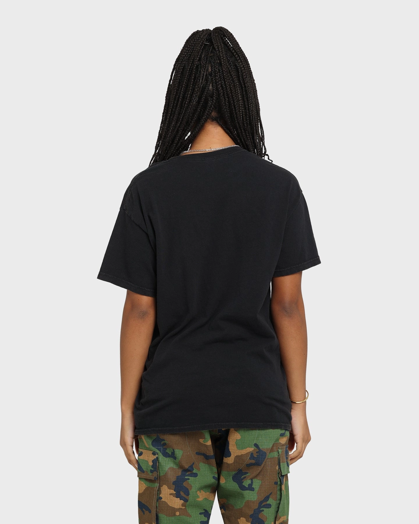 Goat Crew Man Down Vintage T-Shirt Black Wash Soft Wear