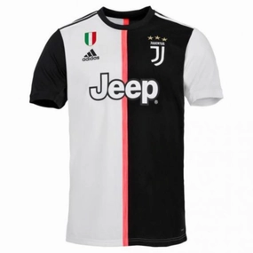 2019/20 Juventus Home Jersey with Scudetto High Stretch Elastic Cuffs Thermal Regulation System