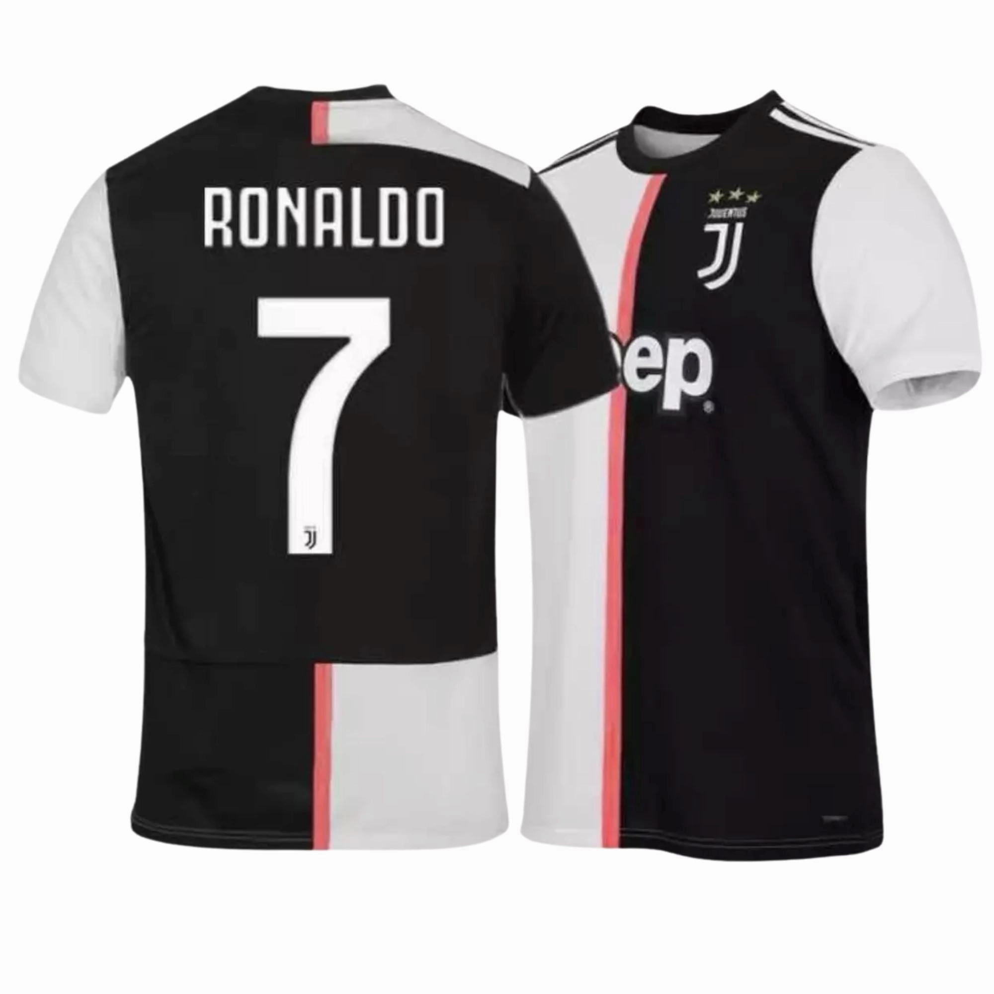 Layered Panel Construction Streetwear Style 2019/20 Juventus Home Jersey with Scudetto