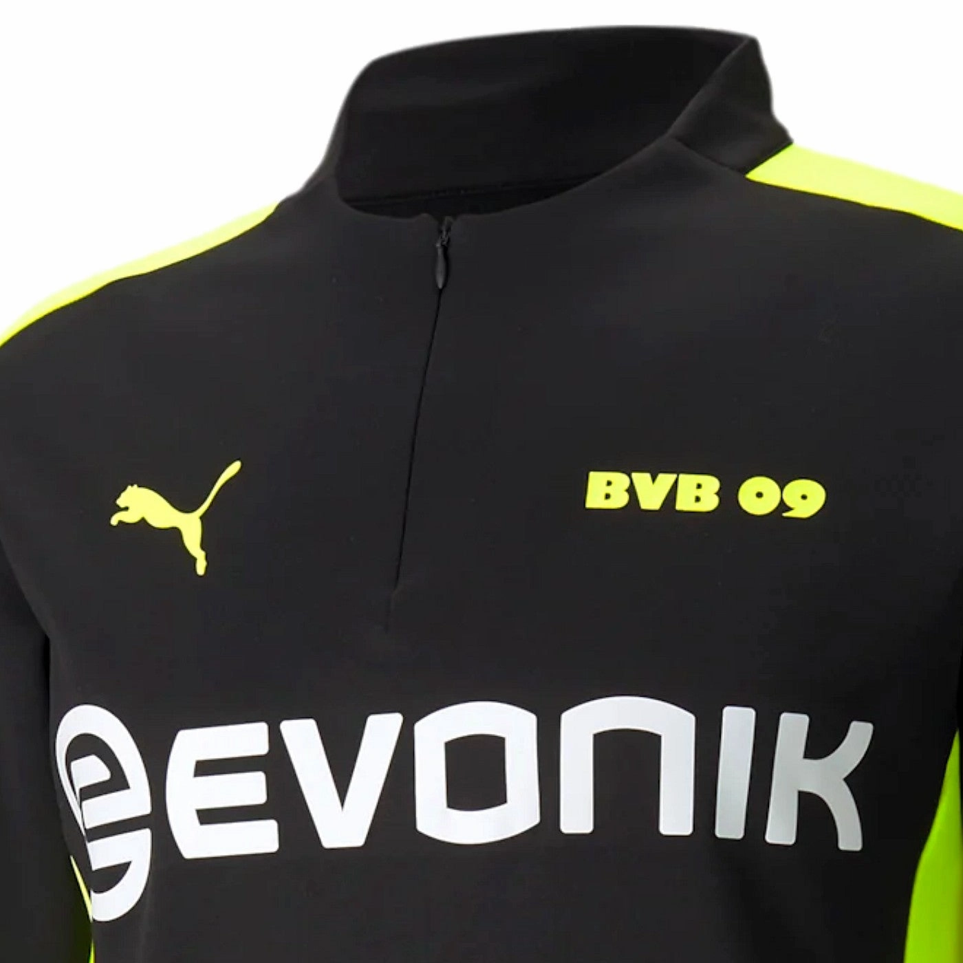 NonIrritating Seams BVB Borussia Dortmund black training technical tracksuit 2021/22 - Puma