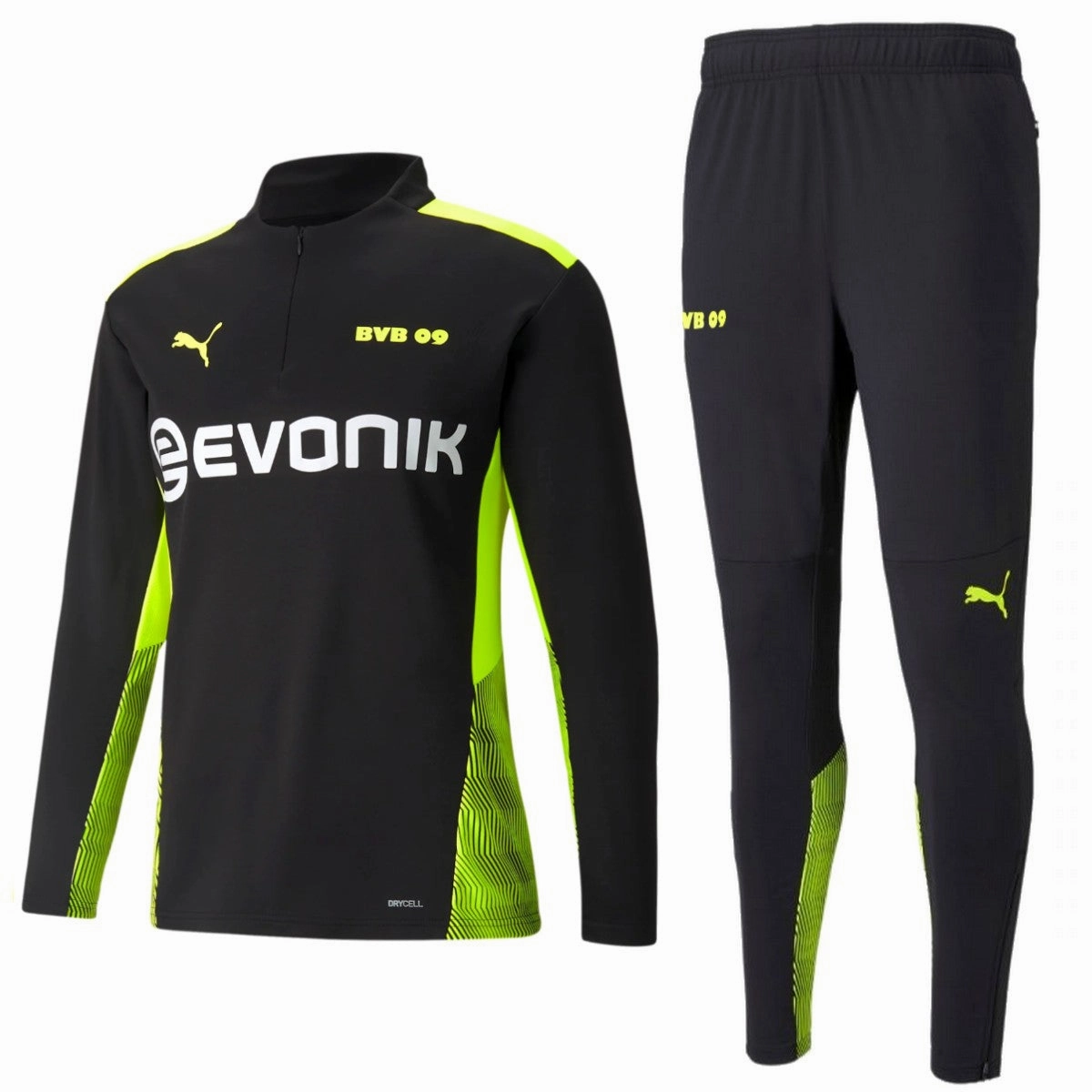 BreathableFabricTech performance venue BVB Borussia Dortmund black training technical tracksuit 2021/22 - Puma