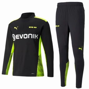 BreathableFabricTech performance venue BVB Borussia Dortmund black training technical tracksuit 2021/22 - Puma