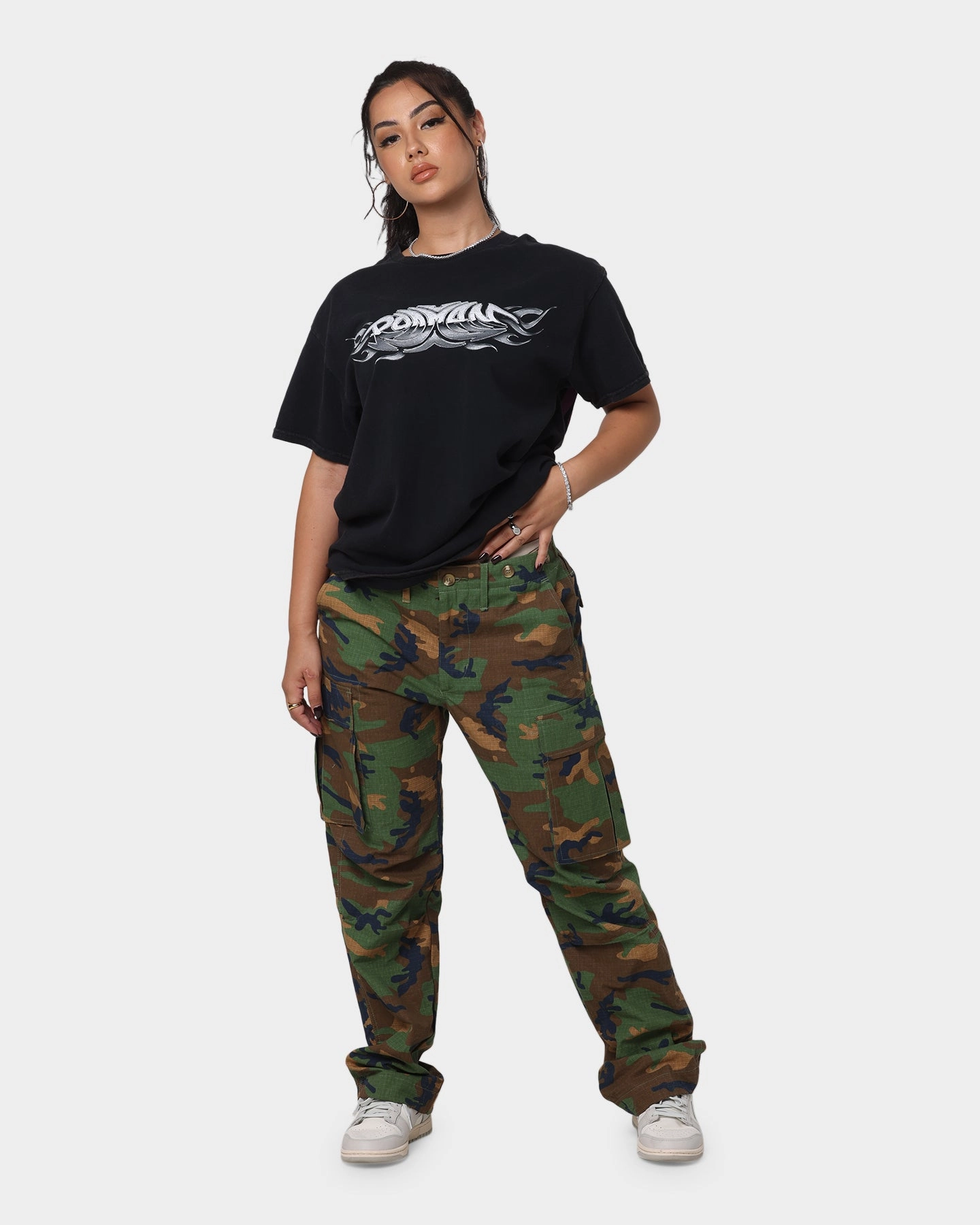 Comfort Wearable Running Gear Rodman Brand Metal Logo Vintage T-Shirt Black Wash