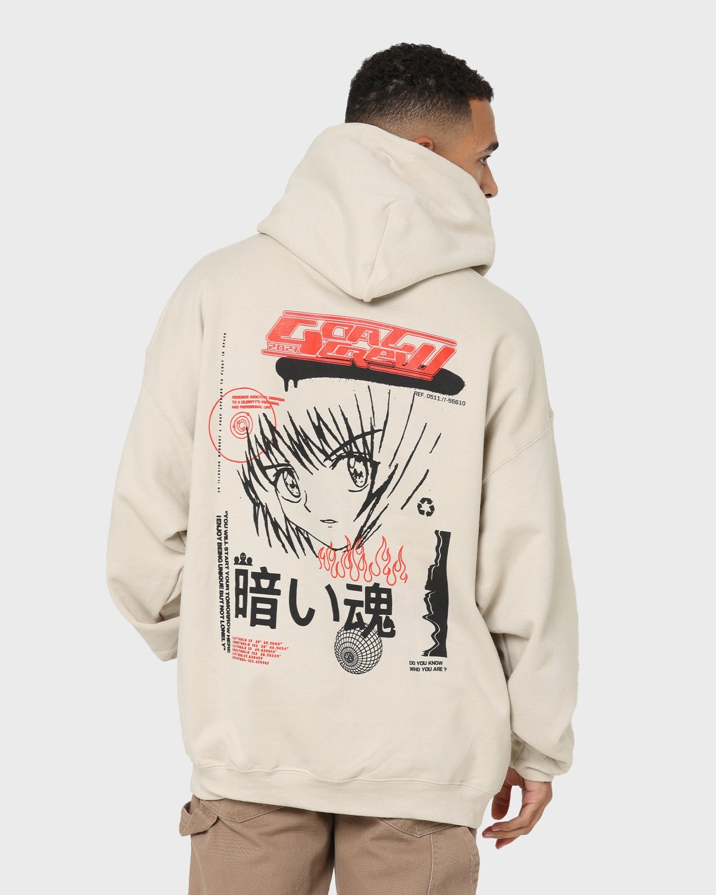 Goat Crew Sapporo Hoodie Sand Ribbed Knit Cuffs