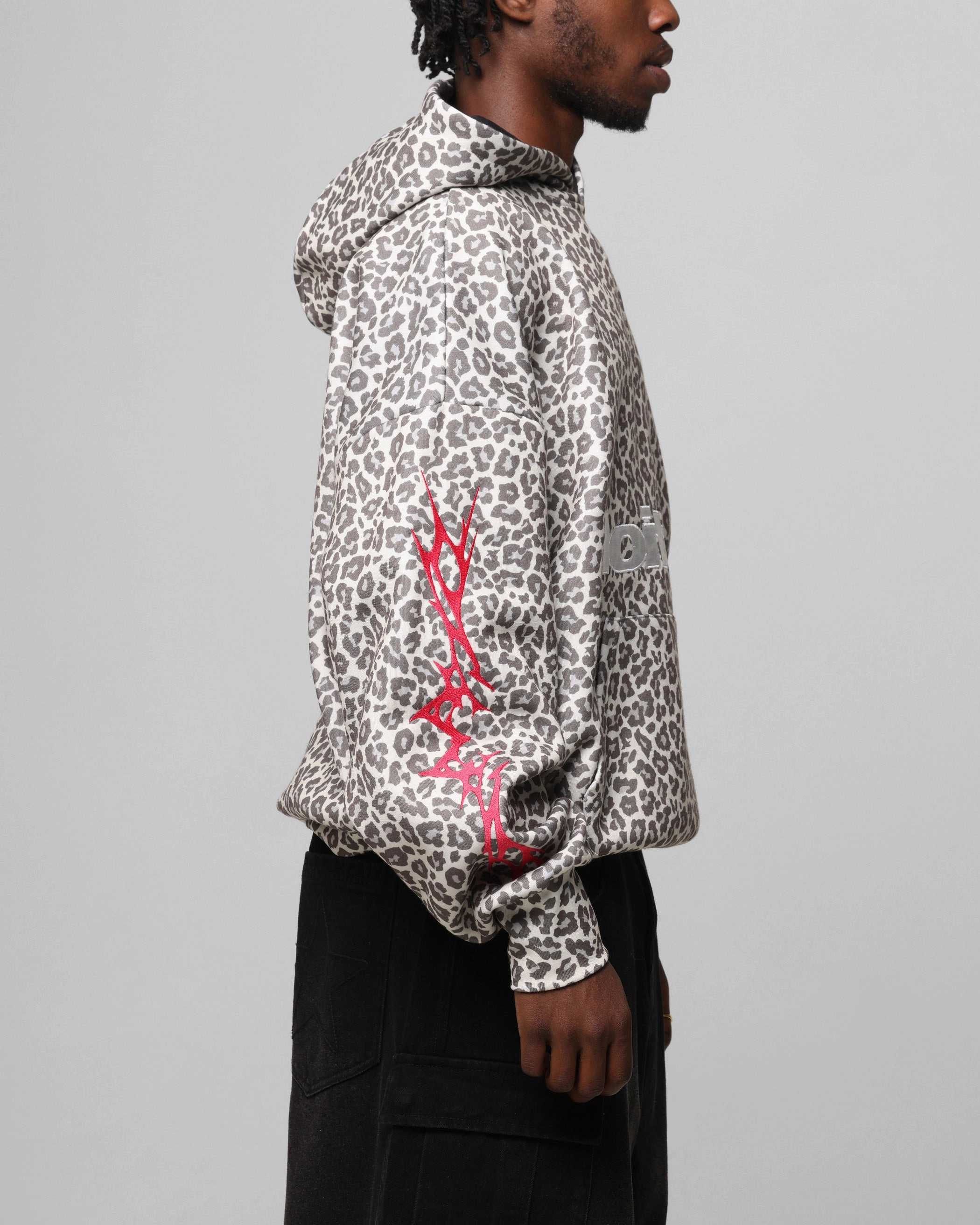 Loiter Soho Hoodie Snow Leopard Lightweight Shield