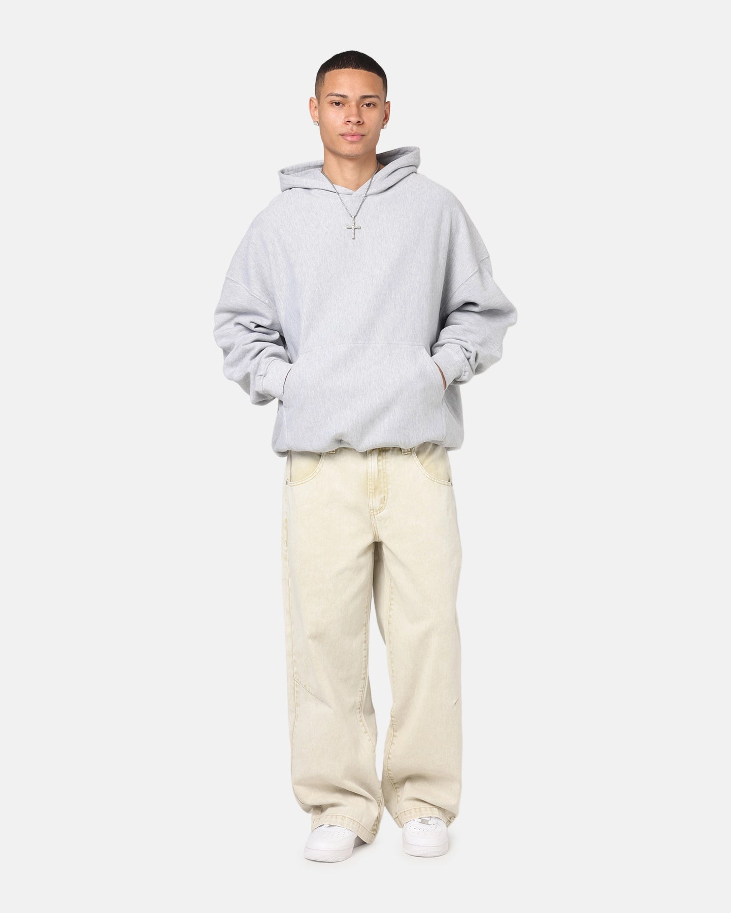 Culture Kings Oversized Hoodie Light Marle Ergonomic Seams