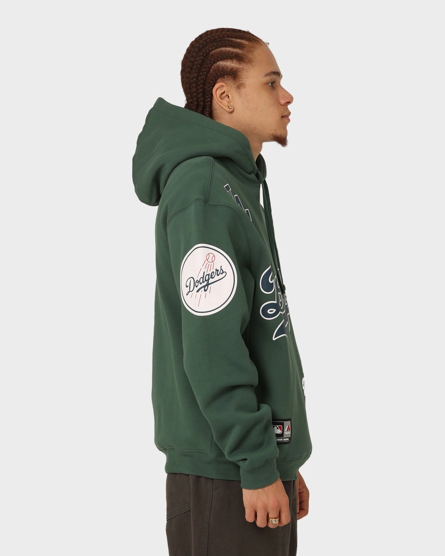 Majestic Athletic Los Angeles Dodgers World Series Champ Graphic Hoodie Dark Cedar sunny