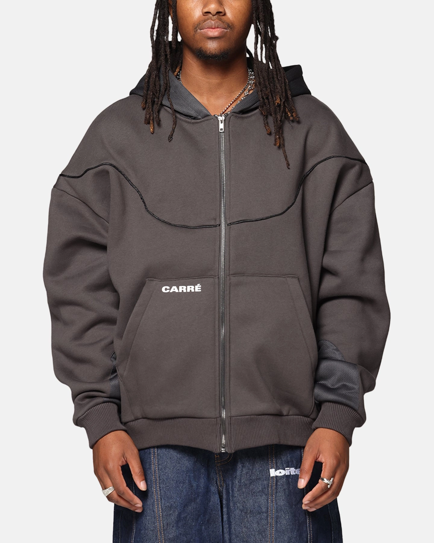 Impala like Carre Pipeline Hoodie Grey