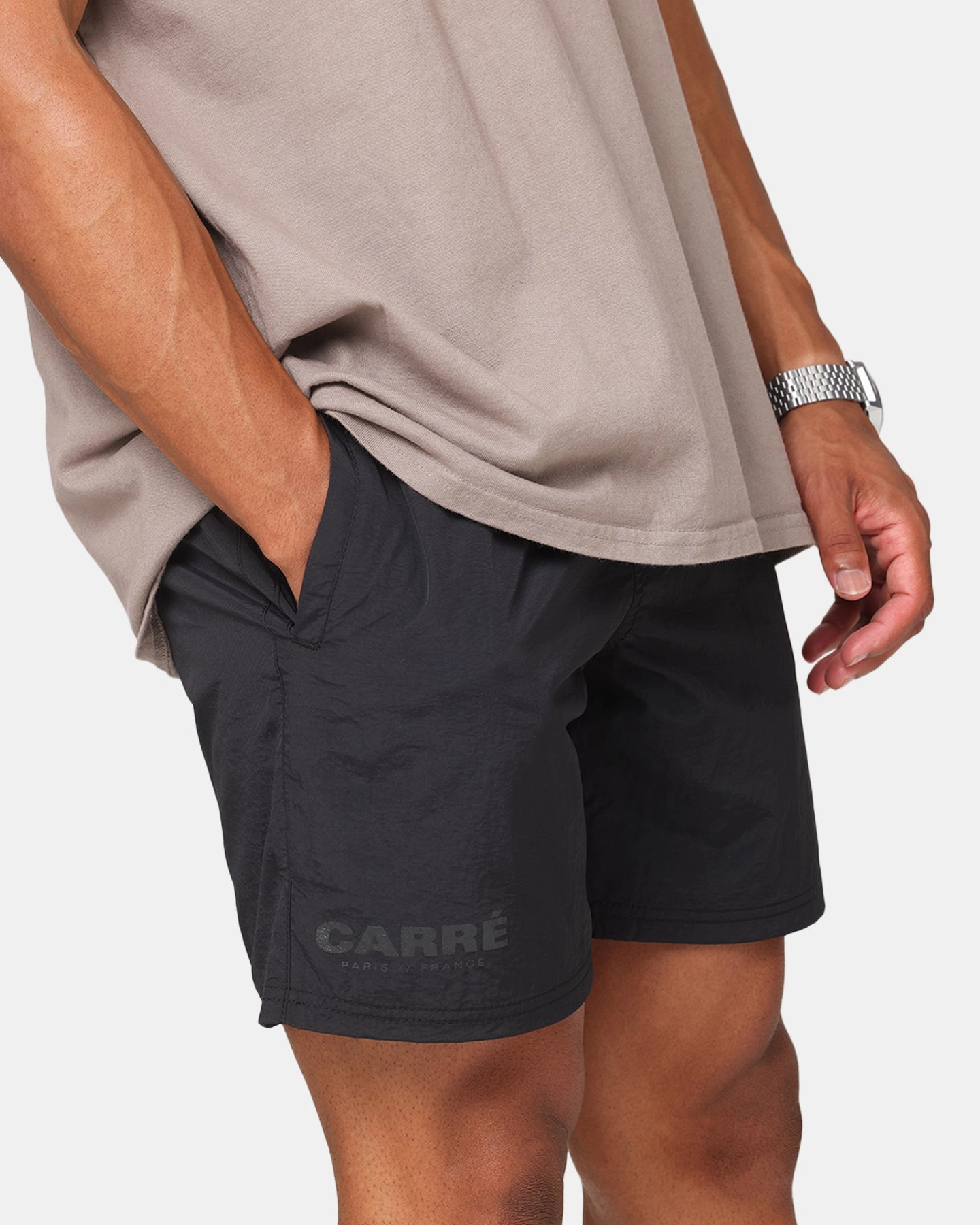 Carre Motion Beach Shorts Black shorts set