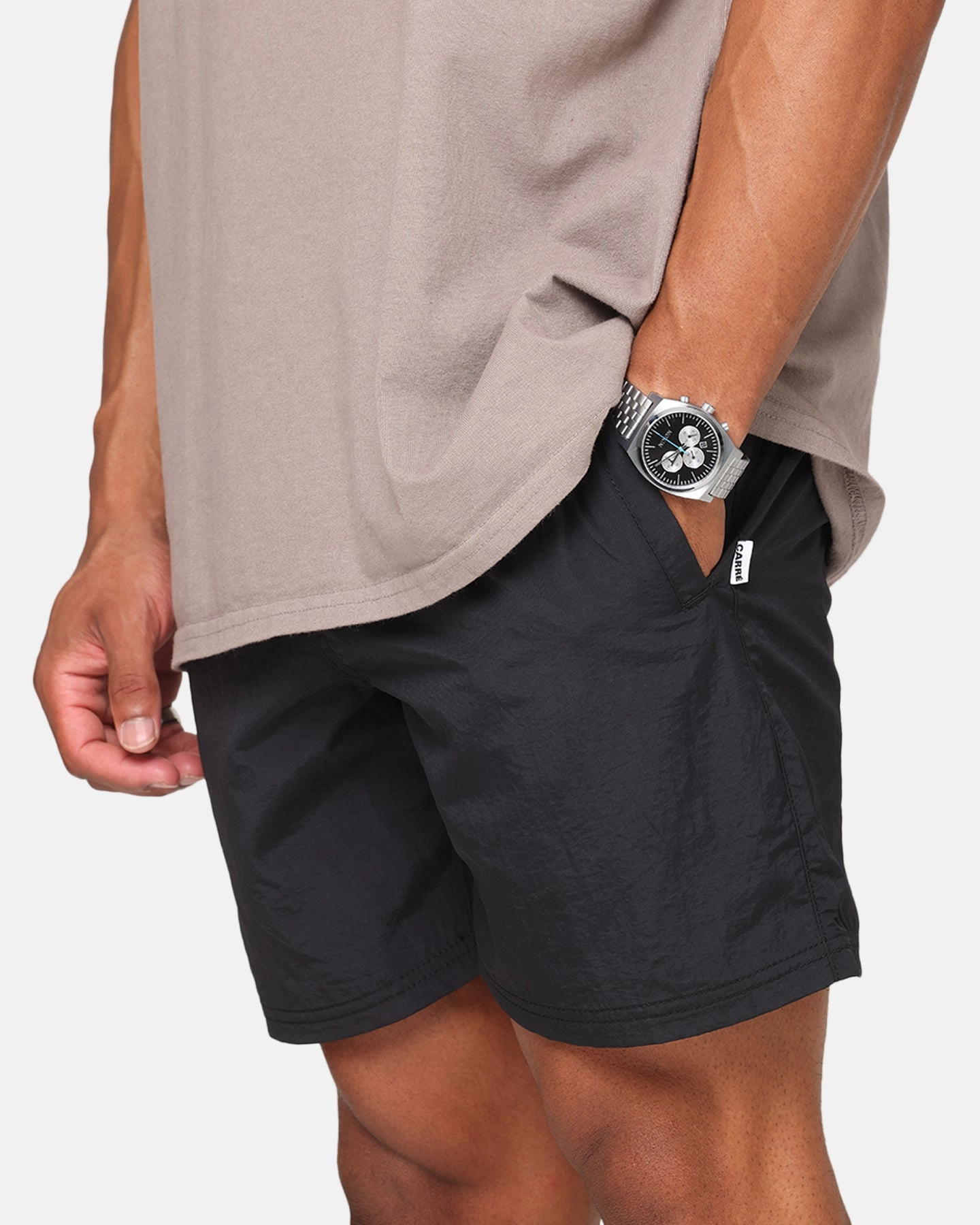 Classic Vibe Carre Motion Beach Shorts Black