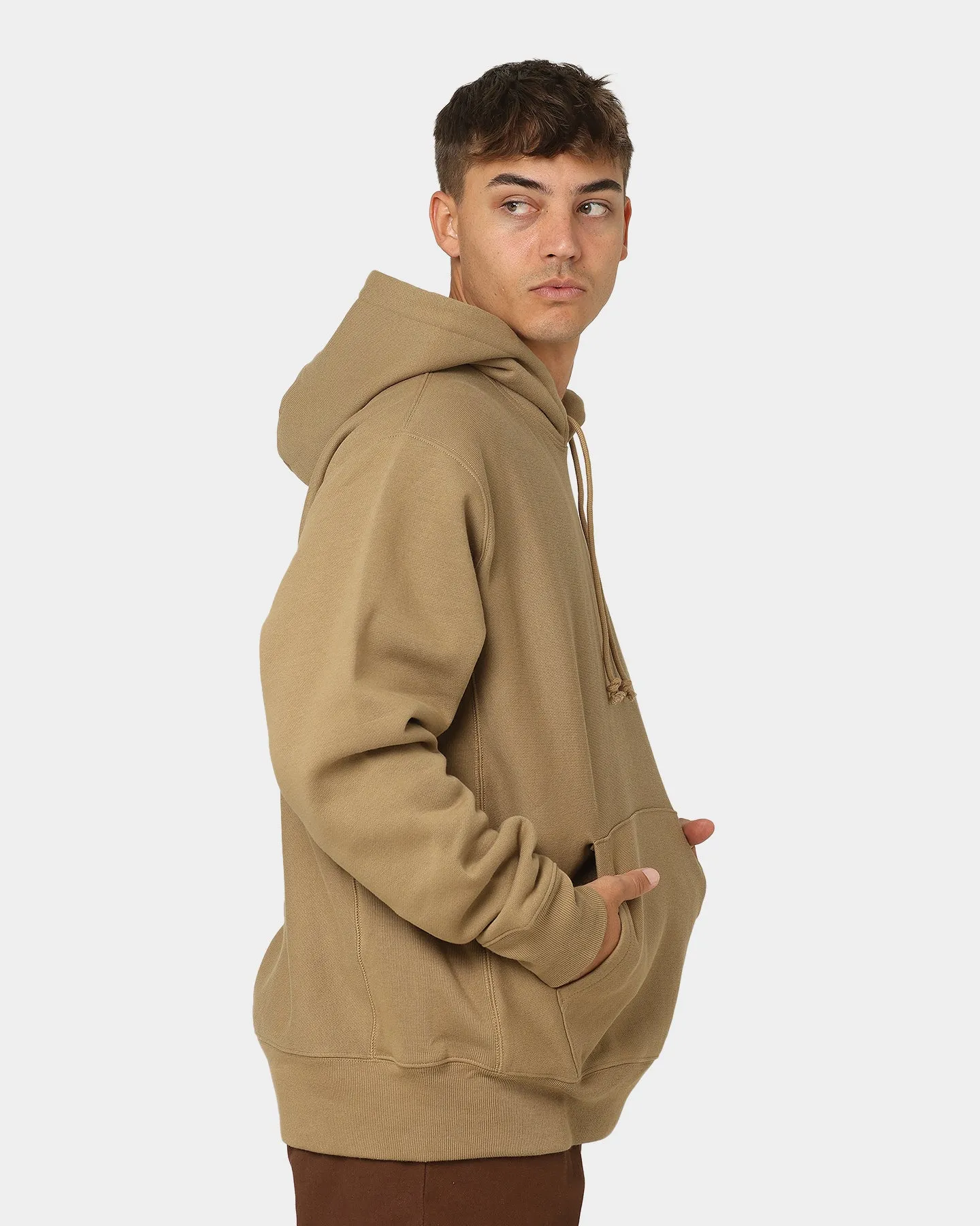 sports event Cherish Reverse Weave Hoodie Whole Wheat Khaki