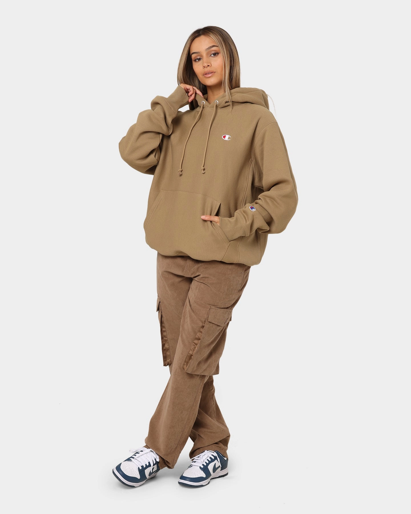 music concert Reverse Weave Hoodie Whole Wheat Khaki