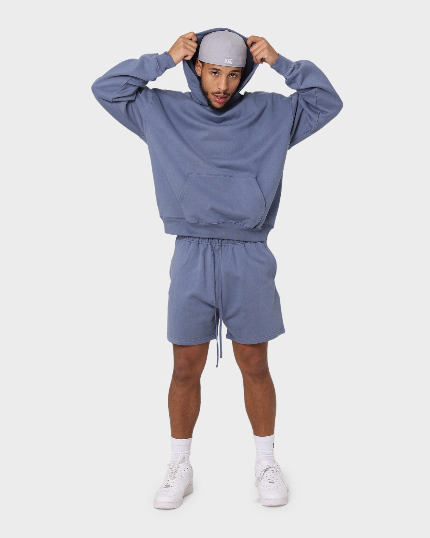 Trendy Fashion MNML Every Day Sweat Shorts Country Purple